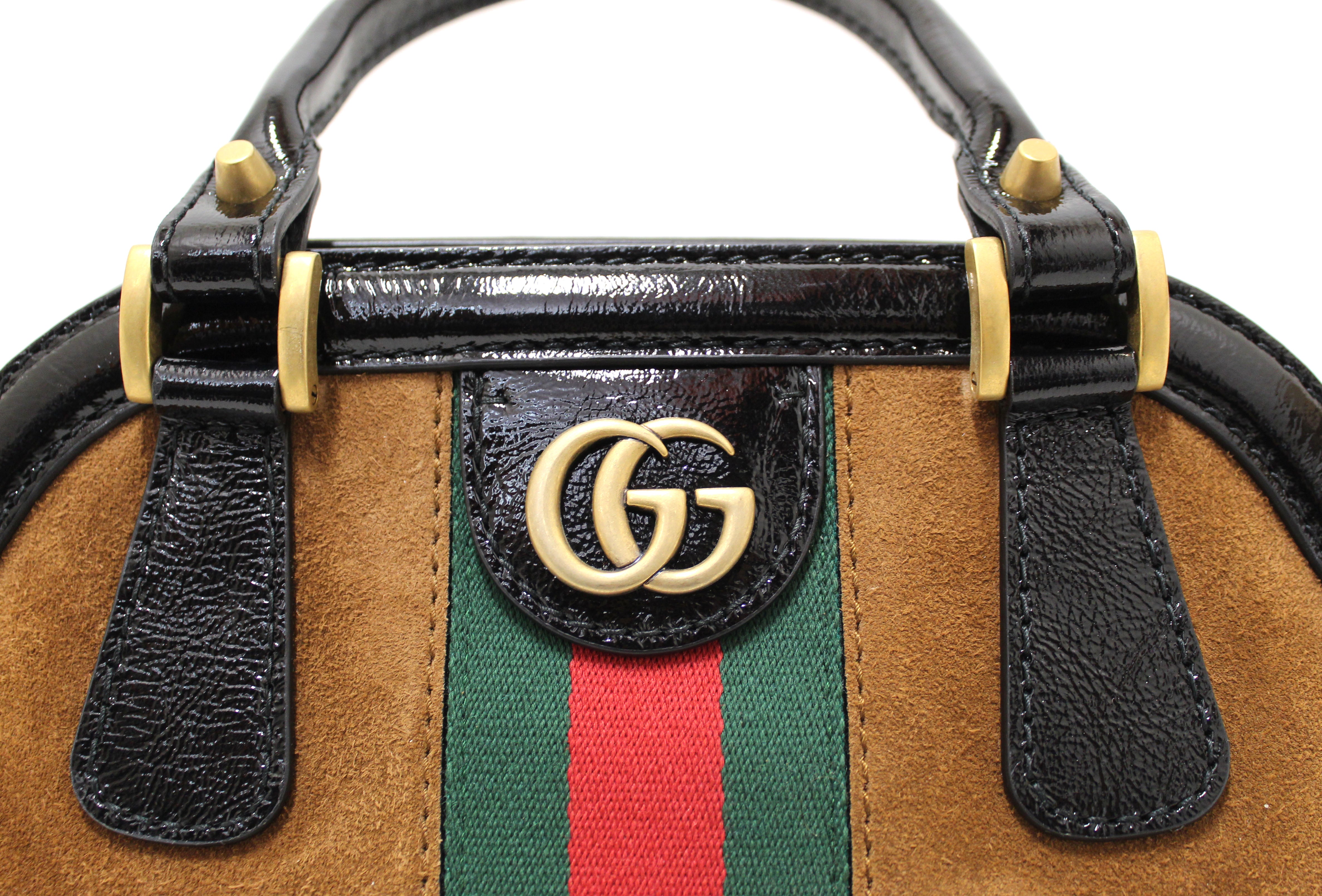 Authentic Gucci Ophidia ReBelle Medium Top Handle Bag in Brown (Nocciola) - Perfect for Work, Travel & Luxury Fashion Accessories