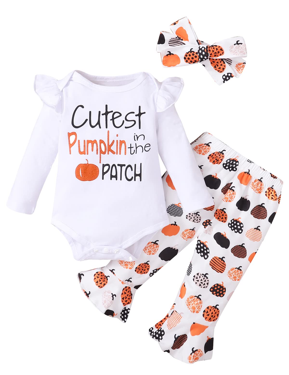 Adorable Baby Girl Thanksgiving Outfit - First Birthday Shark Costume & Pumpkin Patch Romper | Perfect for Holiday Photos, Family Gatherings & Fall Festivals