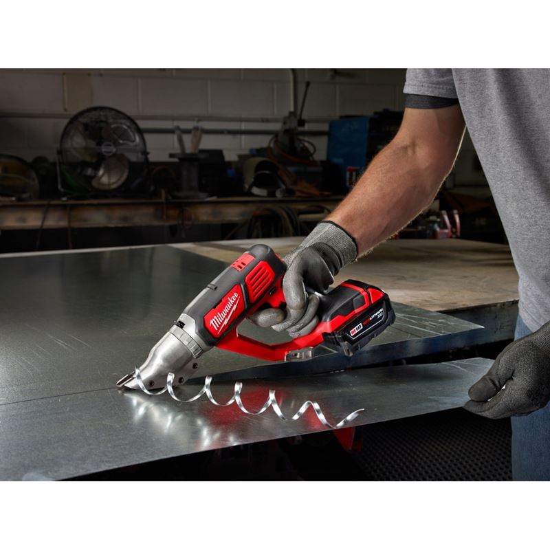 M18 18V Lithium-Ion Cordless 18-Gauge Double Cut Shear (Tool Only) - Perfect for Metalworking, HVAC, and DIY Projects