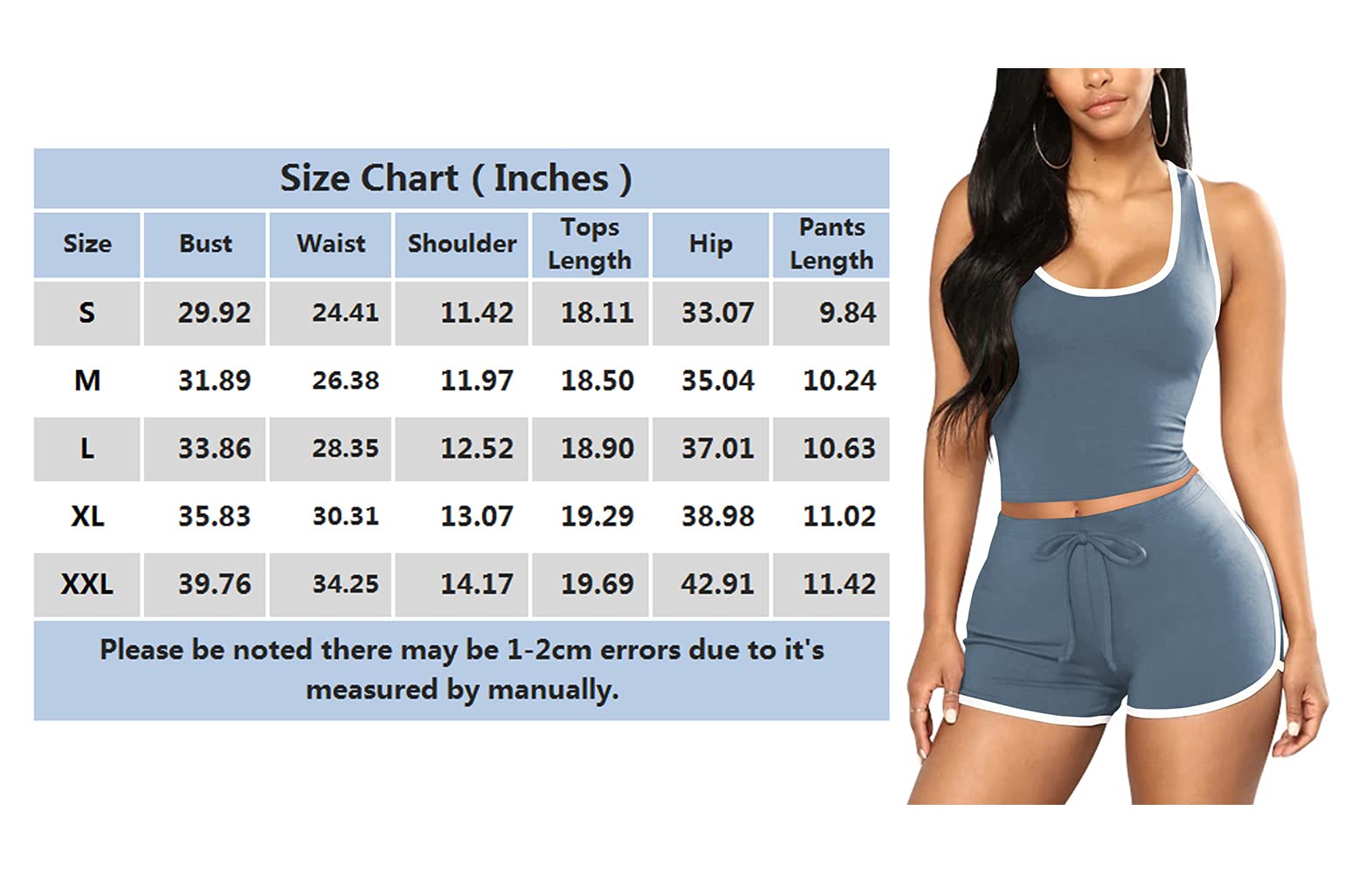 Mrskoala Women's 2-Piece Summer Lounge Set - Sexy Sleepwear Pajama Shorts Set | Cute & Comfortable for Sleep, Loungewear & Vacation
