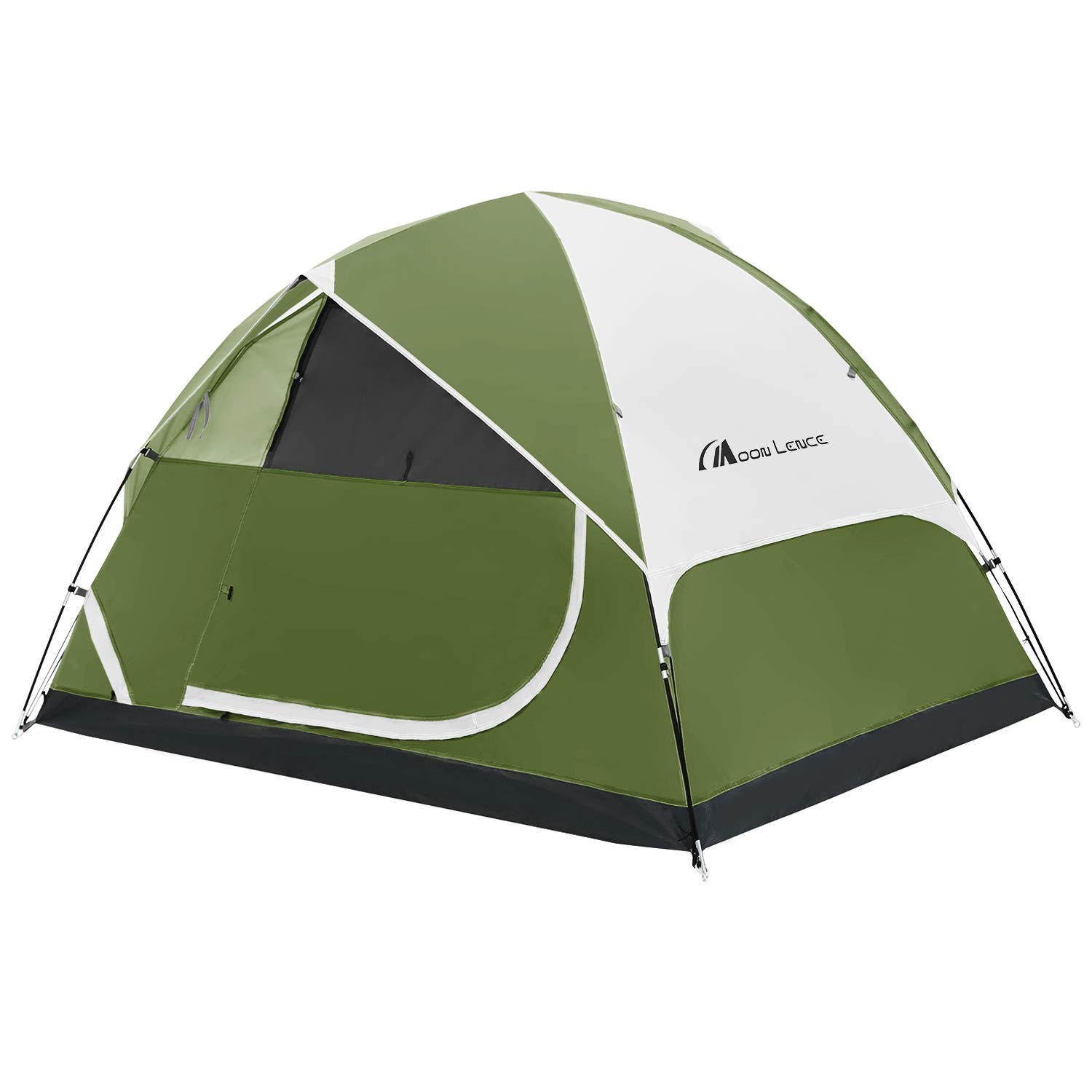 MOON LENCE 2/4 Person Camping Tent - Waterproof & Windproof Dome Tent for Backpacking, Hiking, Outdoor Adventures - Perfect for Family Camping Trips and Weekend Getaways