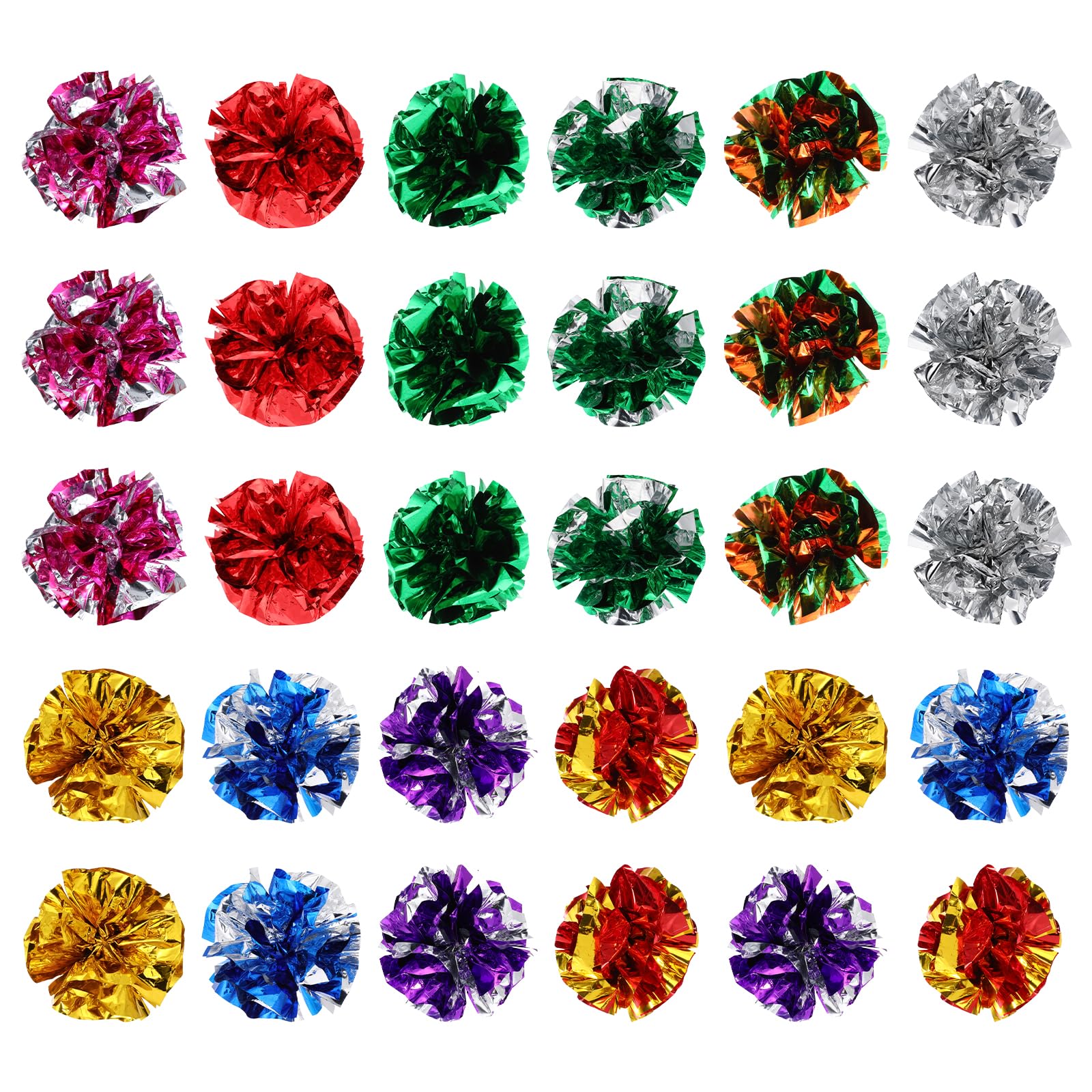 30 Pcs Cat Crinkle Balls - 2.36