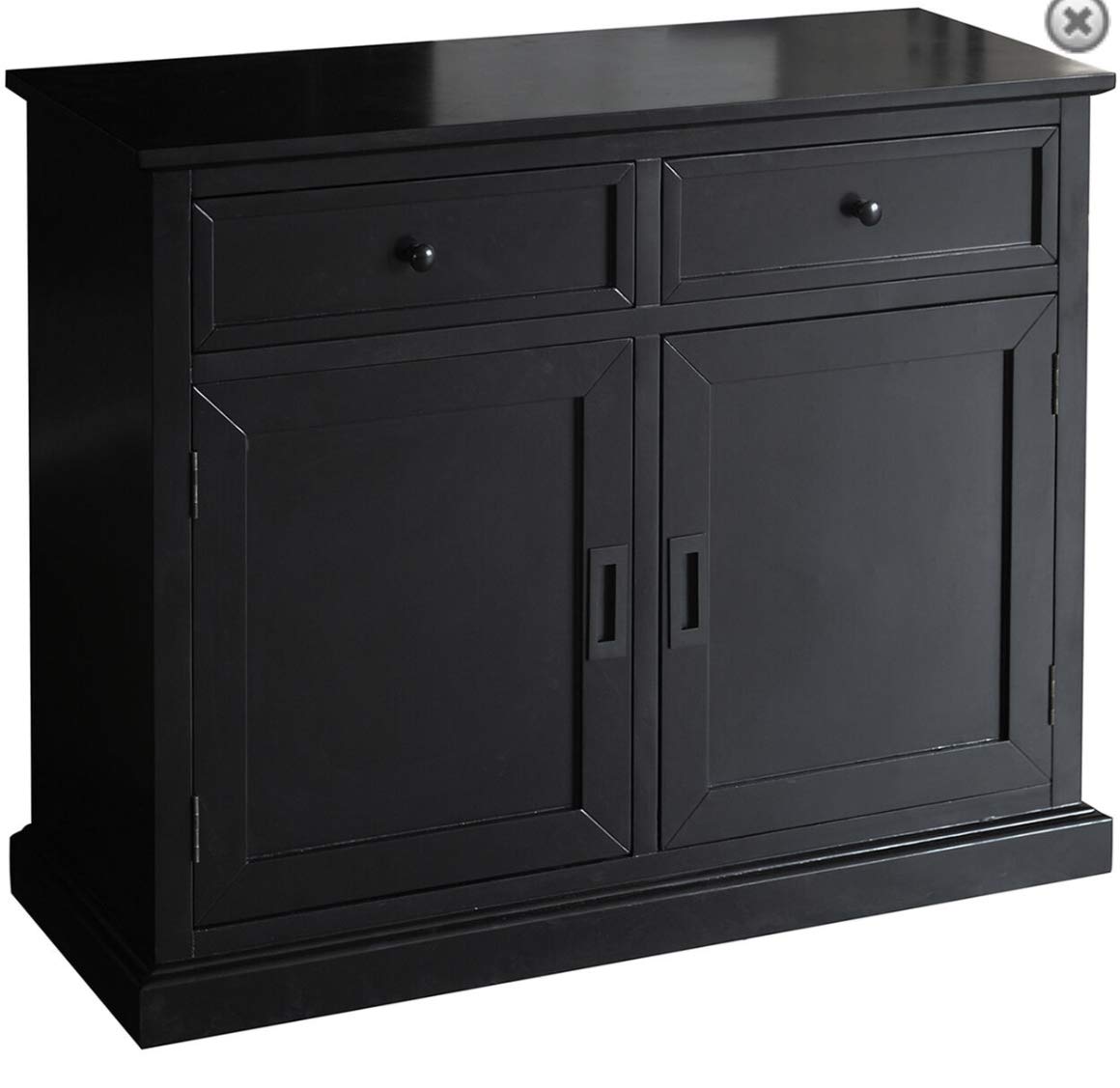 Matte Black Cabinet for Home & Office - Modern Storage Solution for Kitchen, Bathroom, and Living Room Organization
