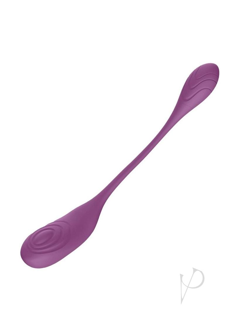 Blaze Triumph Rechargeable Silicone Dual Vibrator - Purple | Powerful Personal Massager for Women | Perfect for Couples & Solo Pleasure