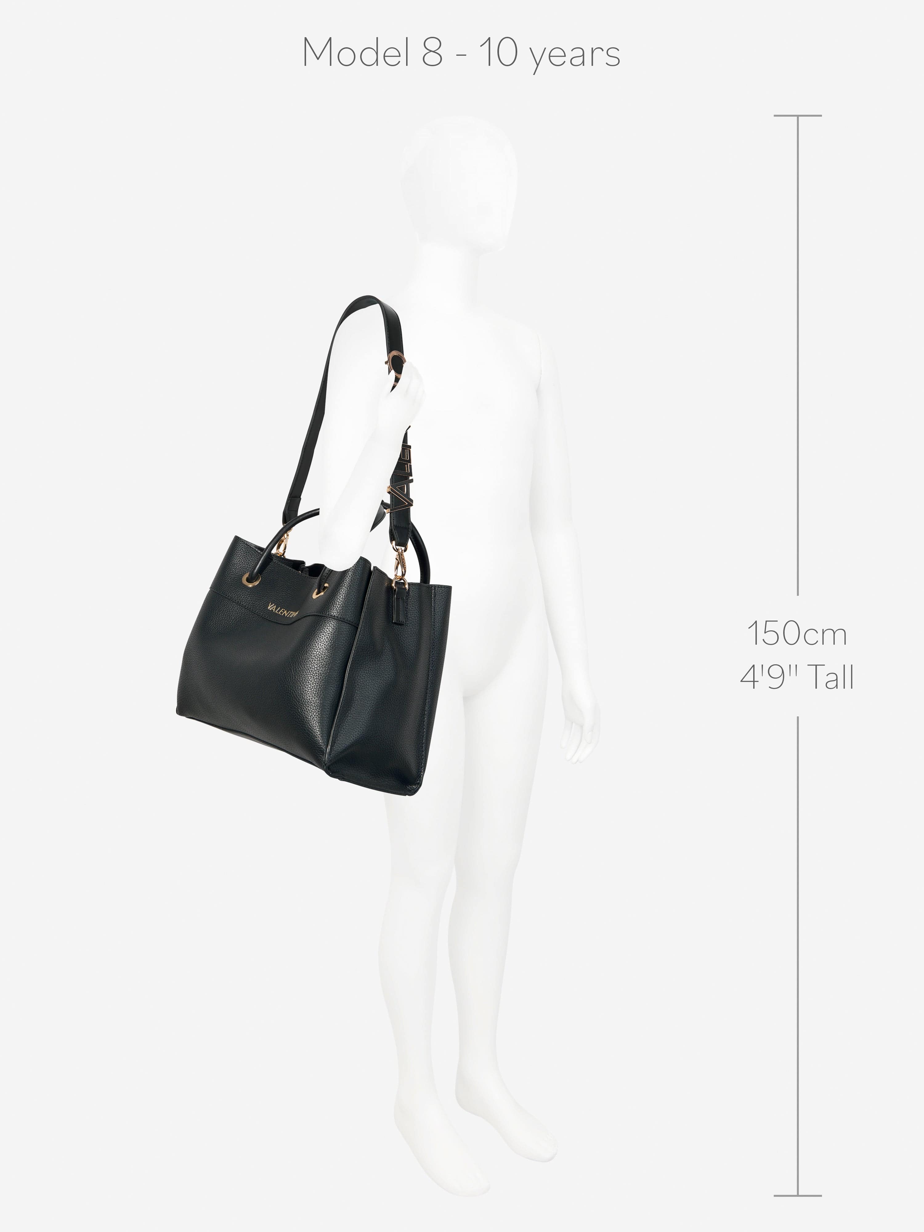 Alexa Black Tote Bag 35cm - Stylish & Spacious Handbag for Work, Travel & Shopping