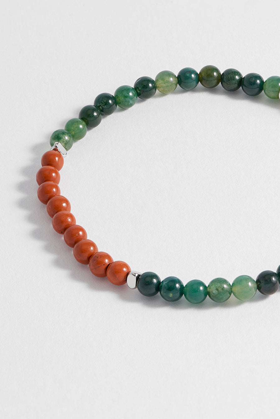 Men's Gemstone Beaded Bracelet - Natural Stone Beaded Bracelets for Men - Handmade Adjustable Healing Crystal Bracelet - Perfect for Yoga, Meditation & Spiritual Gifts