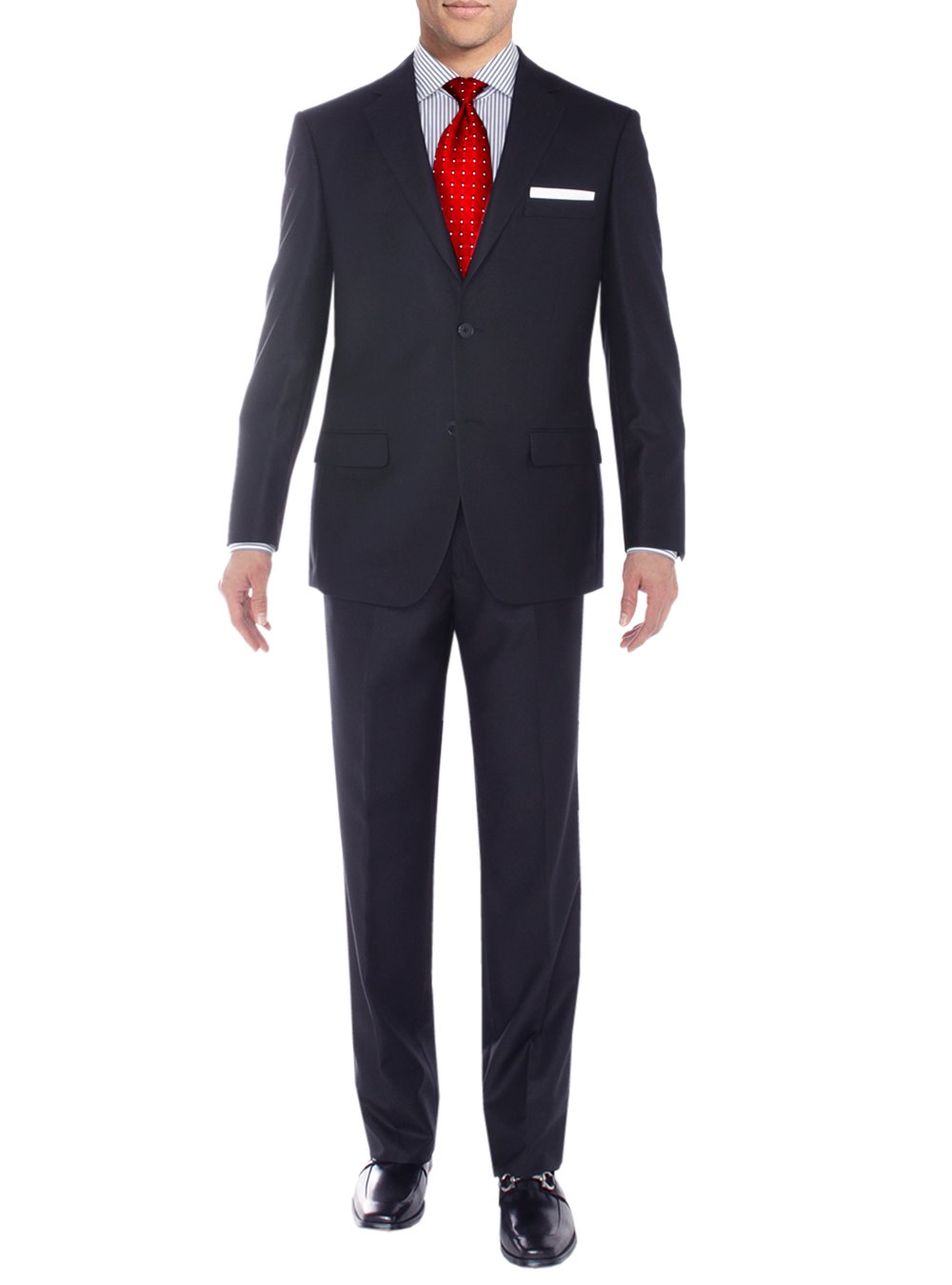 Salvatore Exte Men's Two-Button Sharkskin 2-Piece Suit Set - Modern Fit Jacket & Pants for Business, Weddings & Formal Events | Premium Slim Fit Suit for Professional & Special Occasions
