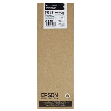 Epson T636800 Ultrachrome HDR Ink 700ml Matte Black - Compatible with Epson 7900/7890/9890/9900 Printers | High-Quality Matte Finish for Professional Photo Printing & Fine Art Reproduction