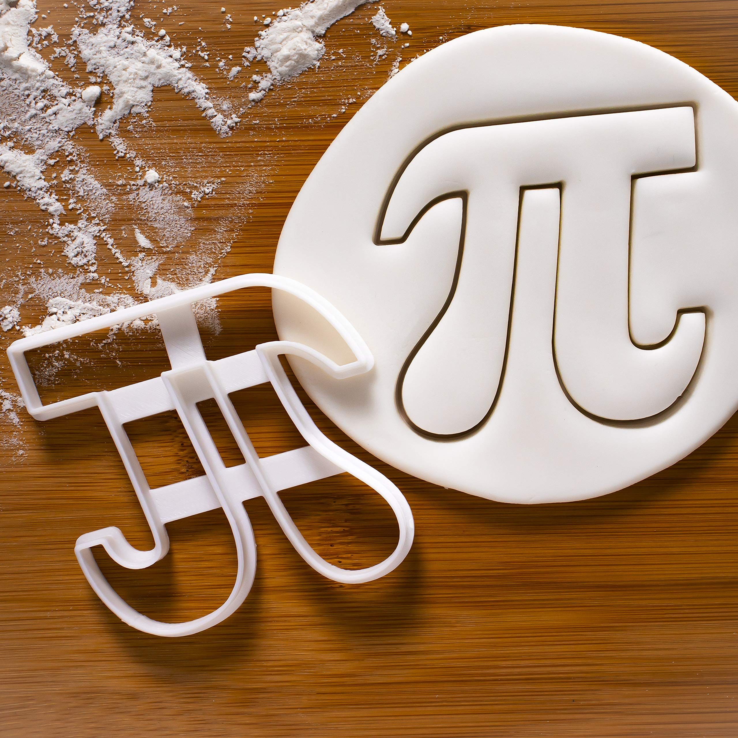 Bakerlogy Large Pi Symbol Cookie Cutter - 1 Piece Stainless Steel Baking Tool for Pi Day, Math-Themed Parties, and DIY Cookies