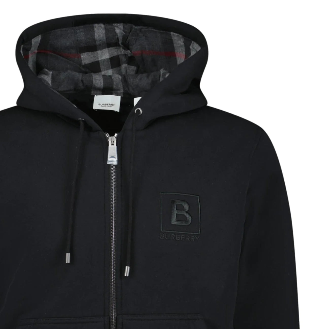 Burberry Black Fordson Hoodie for Men - Premium Cotton Pullover with Iconic Logo - Perfect for Casual Wear, Street Style & Layering