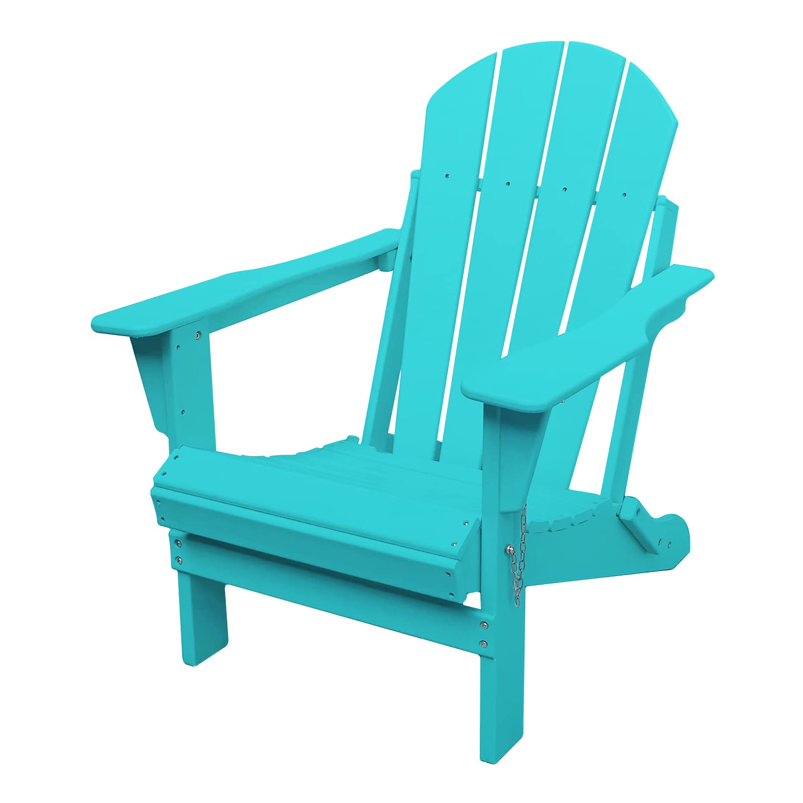 **Weather-Resistant Folding Adirondack Chair – Ergonomic Plastic Patio Outdoor Chair for Garden, Deck, Backyard, Fire Pit & Lawn – Aqua Blue – Perfect for Relaxing by the Pool or Campfire**