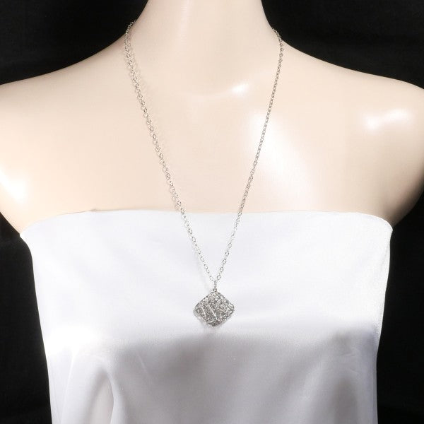 18K White Gold Necklace for Women - Elegant Dainty Jewelry Gift for Anniversary, Valentine's Day & Special Occasions | Perfect for Weddings, Parties & Everyday Wear