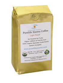 Purelife USA Stainless Steel Coffee Enema Kit - Non-Toxic & Lab Tested - Includes 1 lb Light Roast Enema Coffee - American-Owned Since 2012 - Perfect for Colon Cleansing & Detox at Home