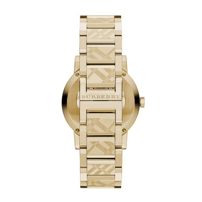 Burberry The City Engraved Check Watch BU9145 for Women - Elegant Stainless Steel Timepiece with Signature Check Pattern, Perfect for Office, Parties & Everyday Wear