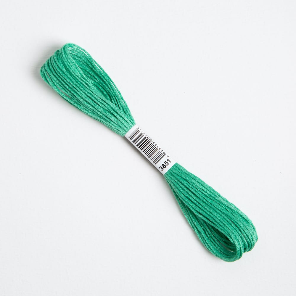 Seagreen Embroidery Thread Floss 3851 - Premium 100% Cotton Hand Embroidery Thread for Cross Stitch, Needlework & DIY Crafts - Perfect for Embroidery Kits, Sewing Projects & Fabric Decorations