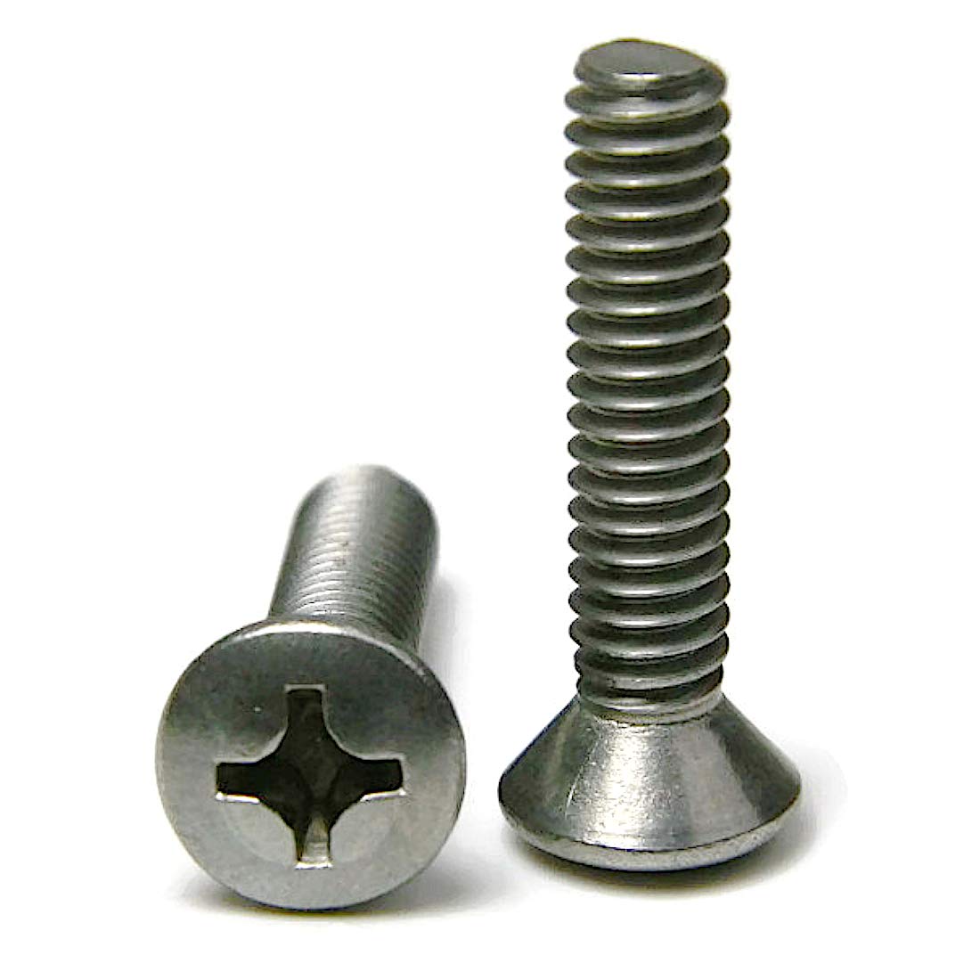 Phillips Oval Head Machine Screw 18-8 Stainless Steel #10-24 x 4 Inch (250 Pack) - Ideal for DIY Projects, Furniture Assembly & Automotive Repairs