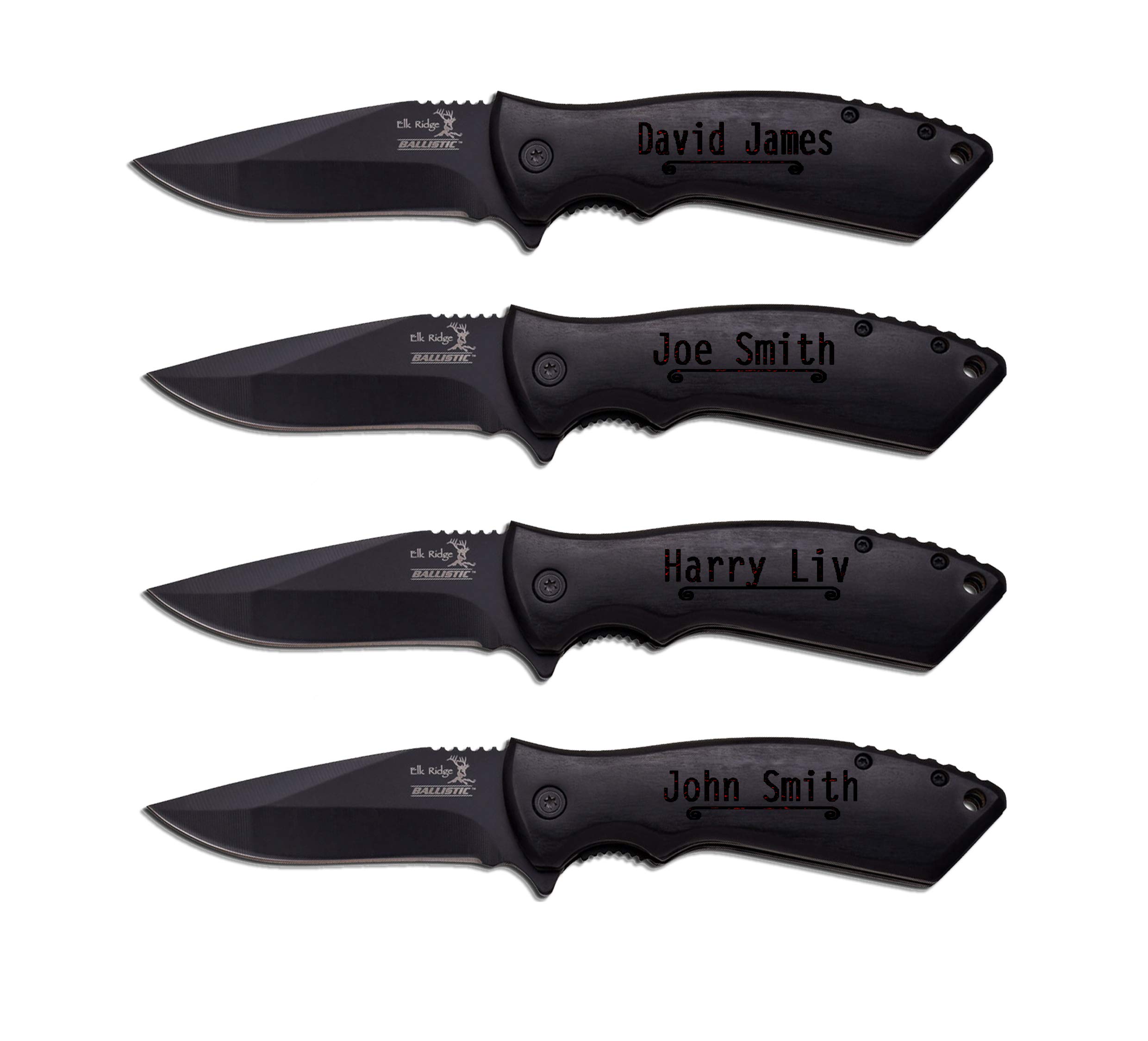 4x Engraved Groomsmen Pocket Knife - Personalized Wedding Gift Set for Groom, Best Man & Dad - Perfect for Outdoor Adventures, Camping & Special Occasions