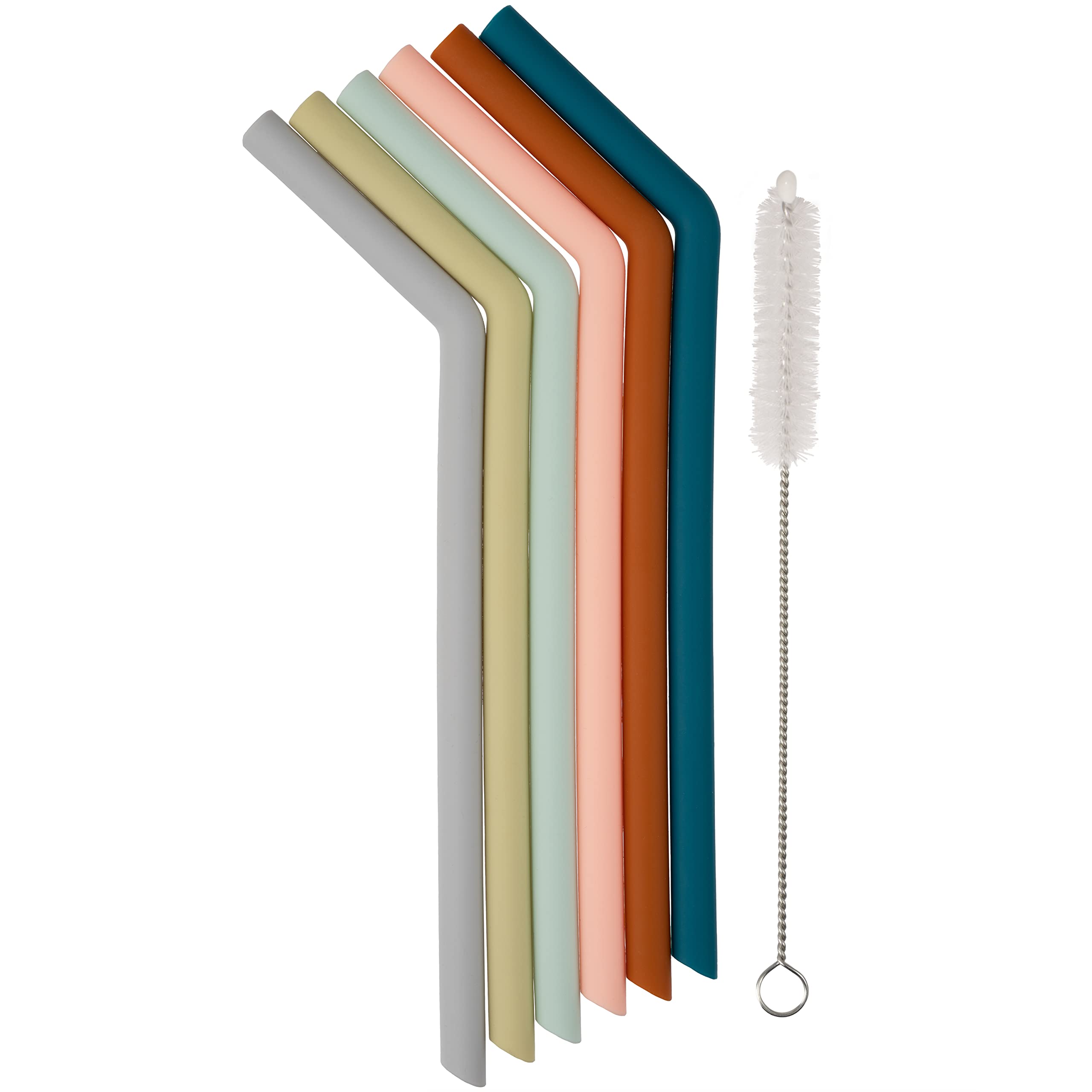 Premium Silicone Straws - BPA Free Reusable Bendy Straws for Kids & Adults - 10-inch Multicolor - Perfect for Smoothies & Drinks