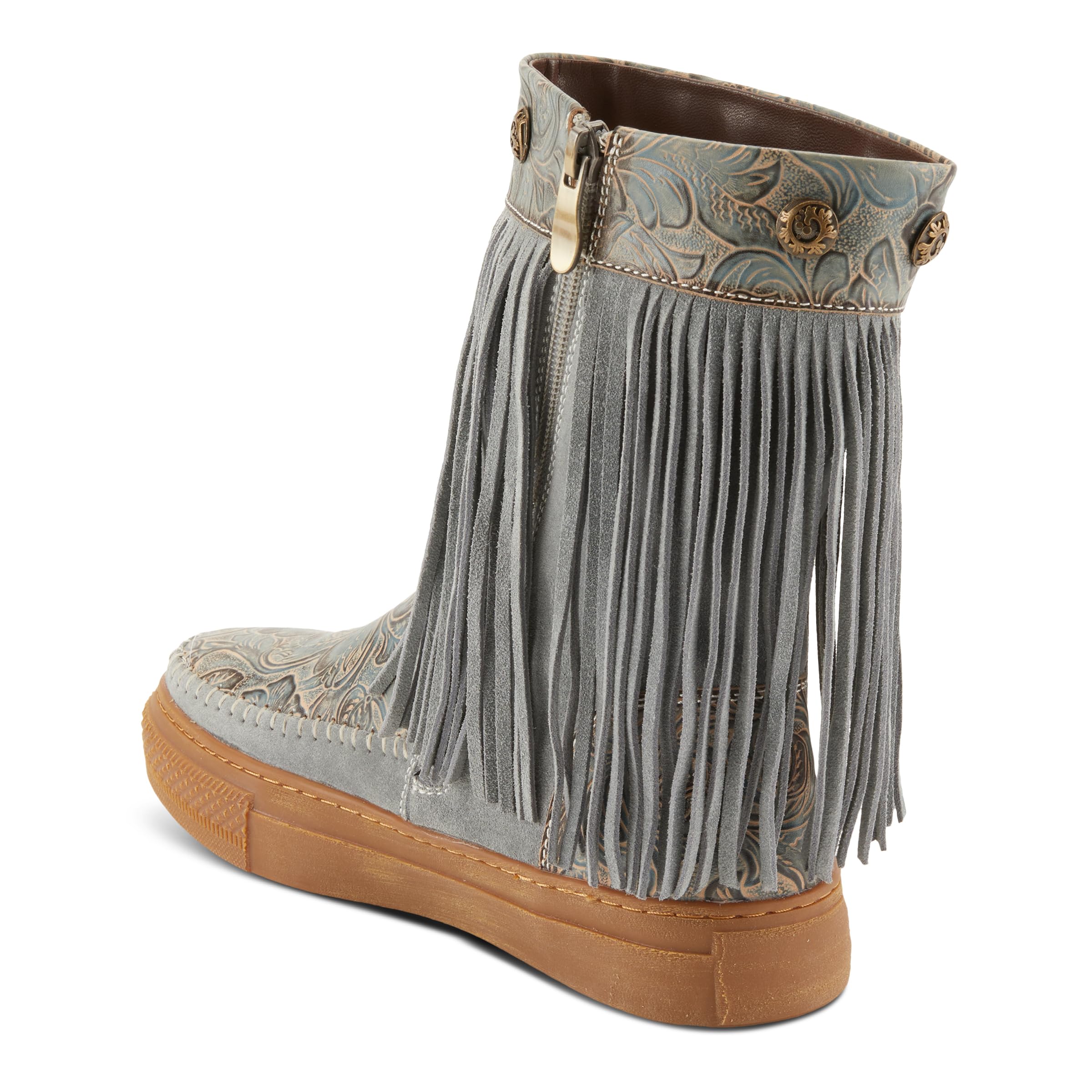 Spring Step L'Artiste Women's Fringely Booties - Stylish Ankle Boots with Fringe Detail for Fall & Winter | Perfect for Casual Outfits, Office Wear & Date Nights