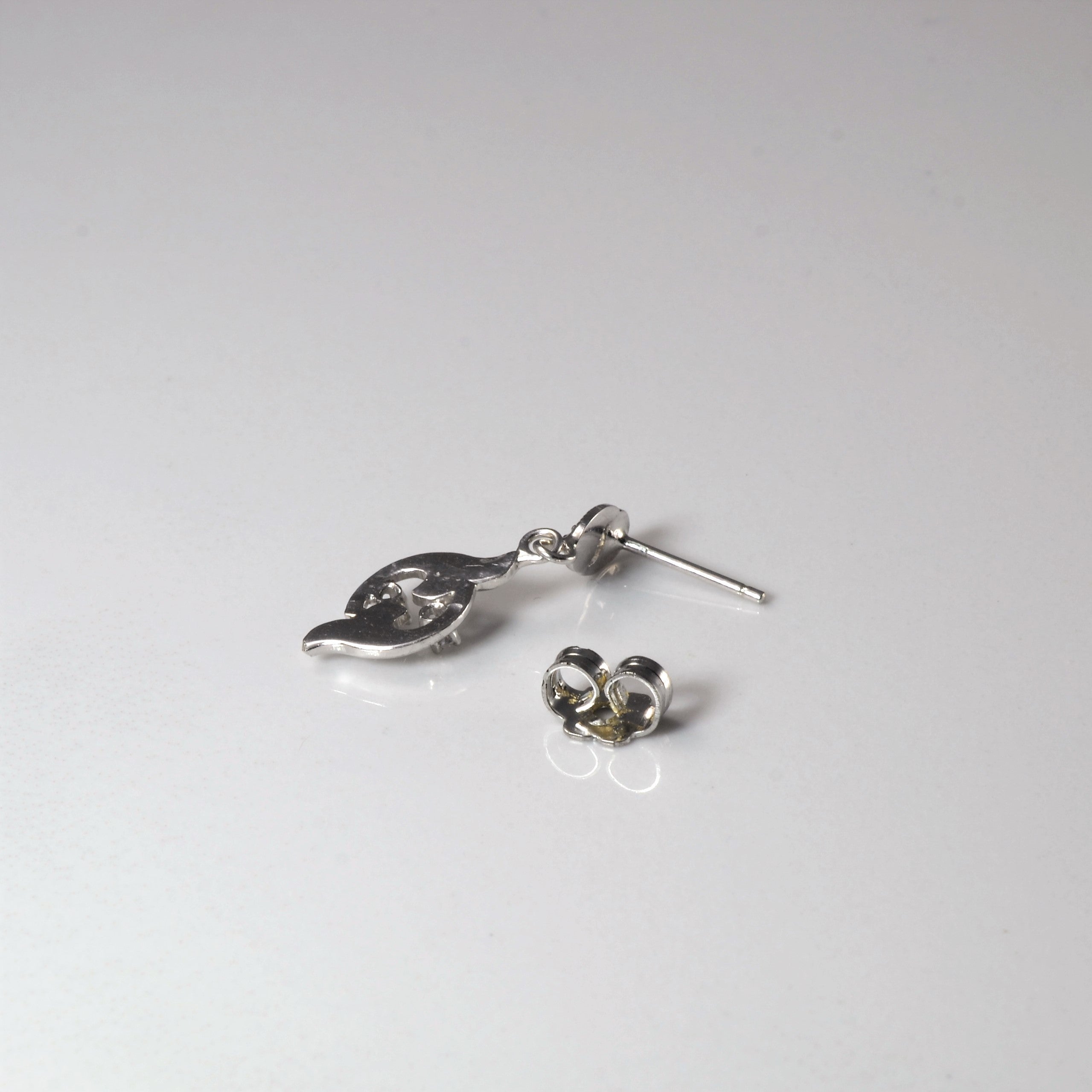 0.06ctw Milgrain Detailed Diamond Drop Earrings for Women - Elegant Dangle Earrings for Wedding, Party & Special Occasions