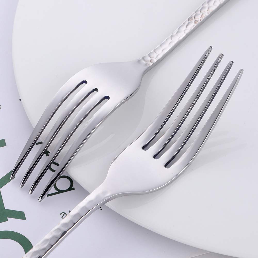 12-Piece Stainless Steel Dinner Forks Set - 8-Inch for Home, Hotel & Restaurant Use