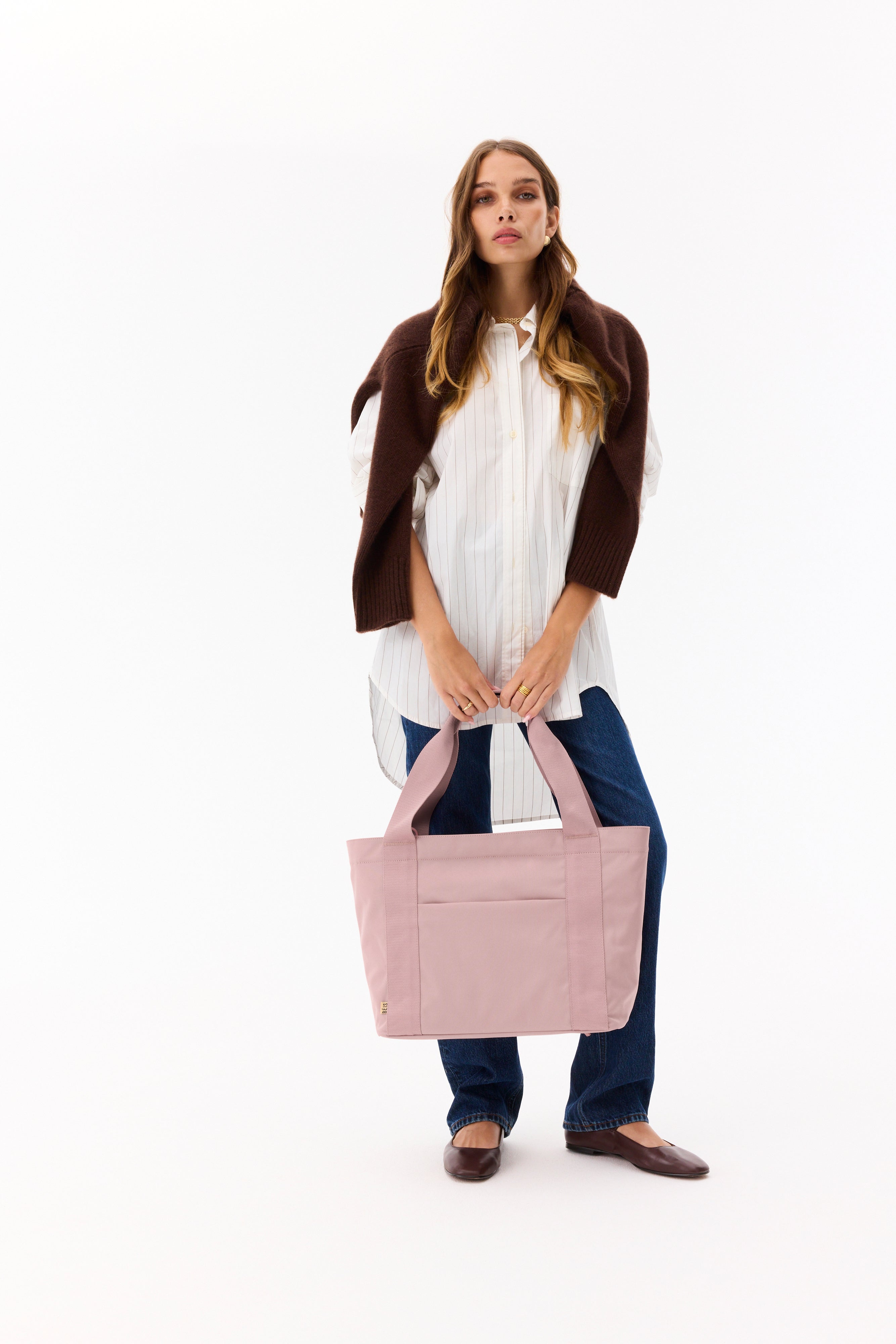 The BÉISics Tote Bag in Atlas Pink - Stylish & Spacious Women's Work Tote for Office, Travel & Everyday Use