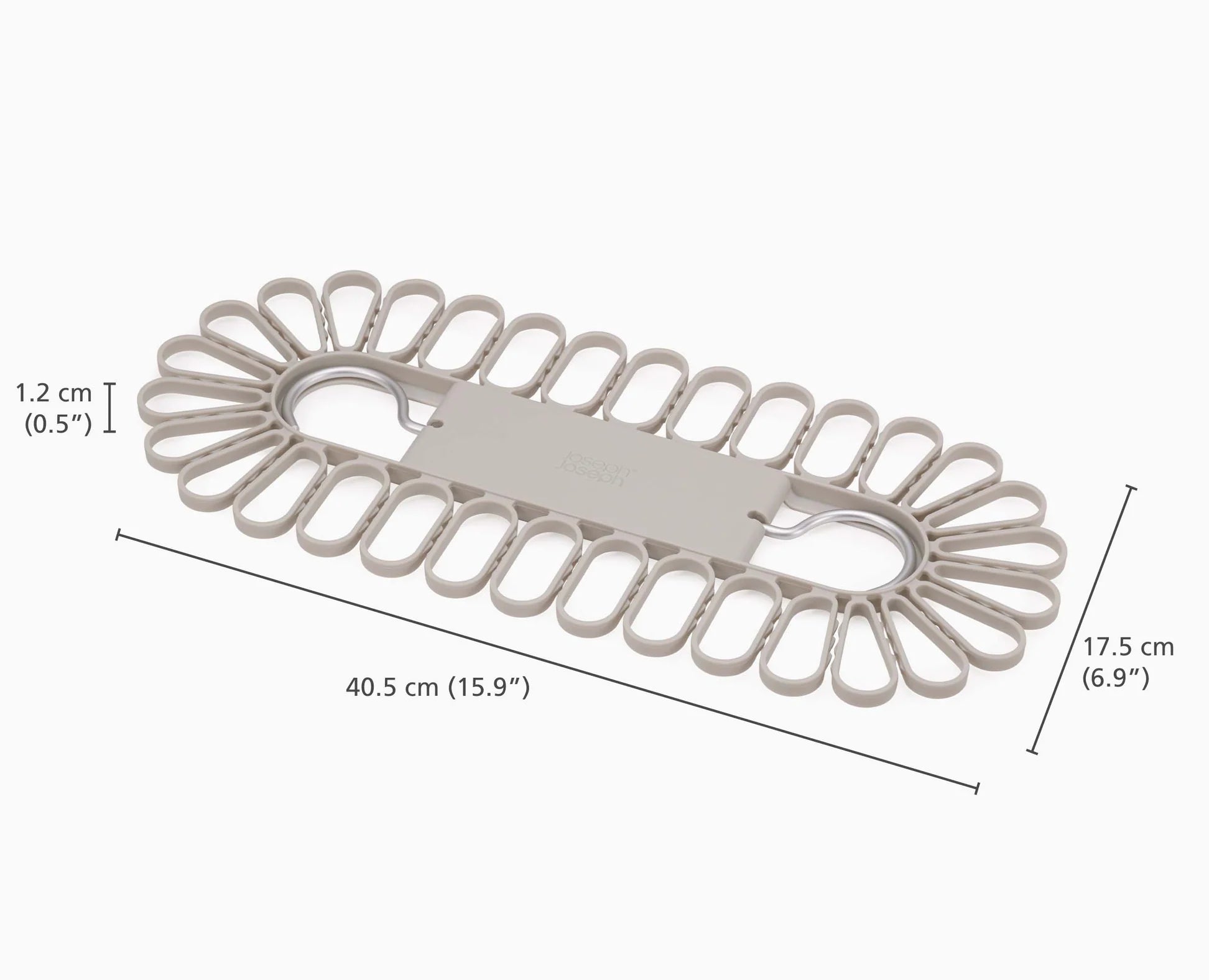 32-Piece Quick Grip Ecru Clothes Drying Hanger Set - Space Saving Laundry Organizer for Small Spaces & Apartments - Perfect for Drying Delicates, Socks, and Underwear