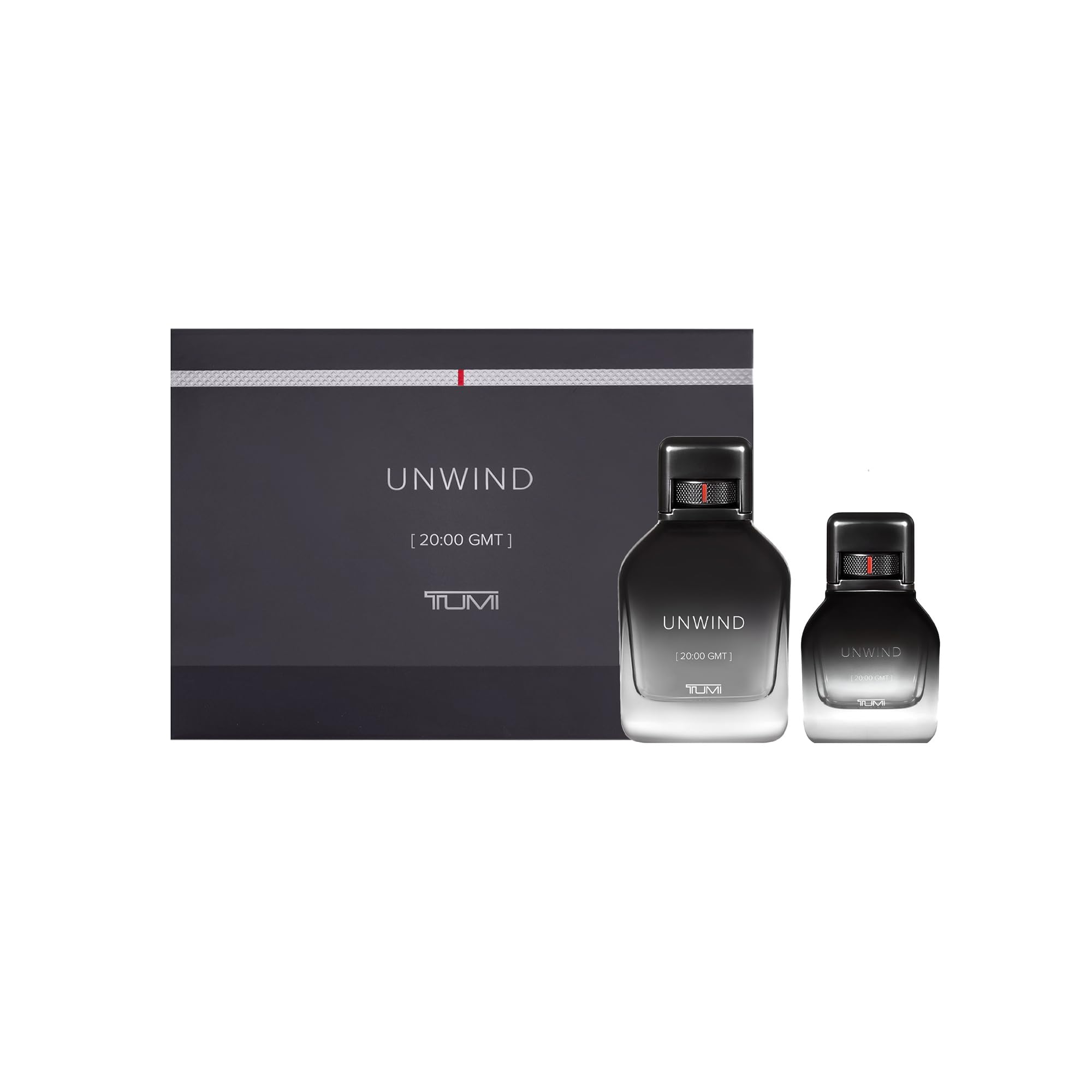 TUMI UNWIND [20:00 GMT] Men's Cologne Gift Set - Floral & Woody Fragrance Eau de Parfum (6.7 oz + 1.0 oz) - Perfect for Date Nights, Gifts & Special Occasions