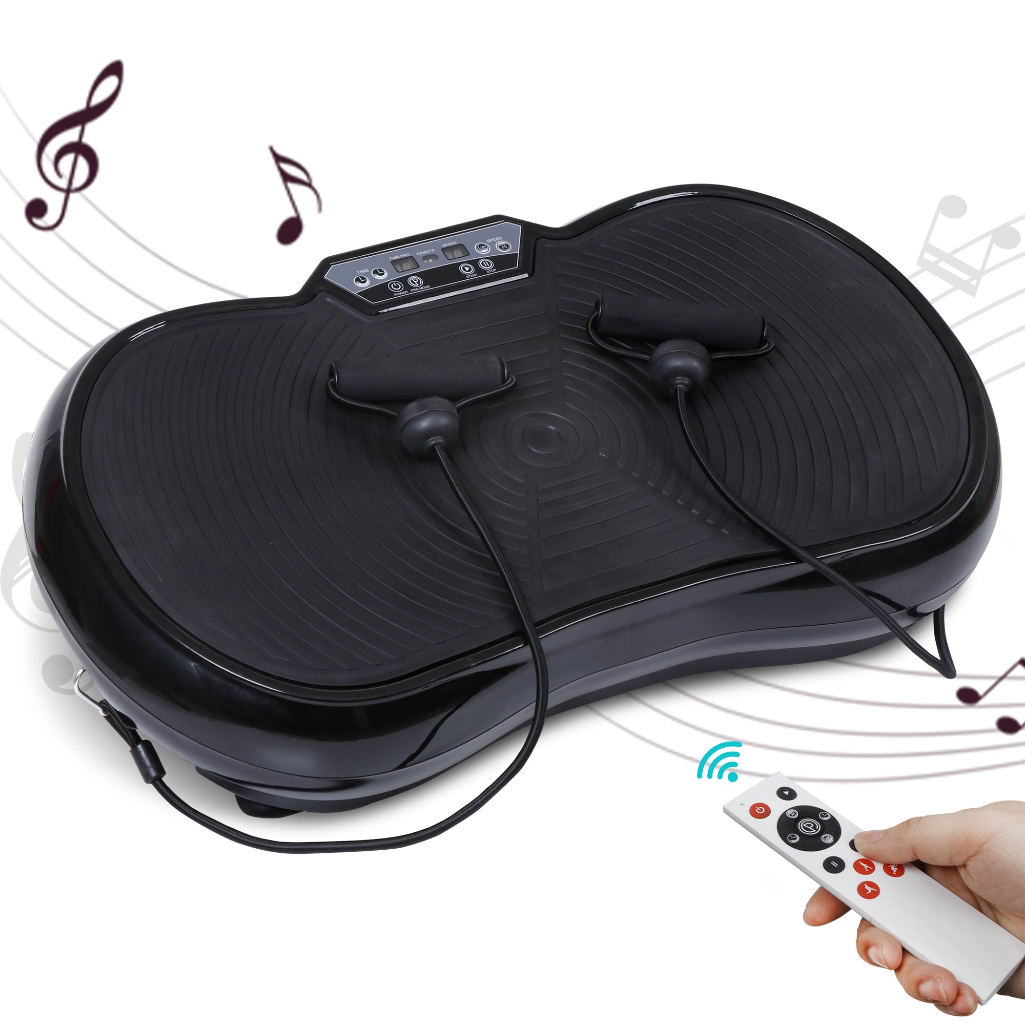 HomGarden Vibration Platform Machine - Bluetooth Vibration Plate for Full Body Workout, Weight Loss & Massage | Home Gym Fitness Equipment for Toning, Muscle Recovery & Relaxation