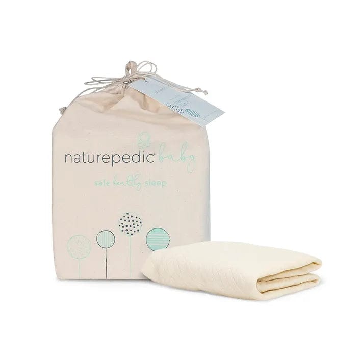 Naturepedic Organic Breathable Ultra Pad - Waterproof Mattress Protector for Kids & Adults | Hypoallergenic, Noiseless Bed Pad for Cribs, Beds & Couches | Ideal for Night Sweats, Incontinence & Allergies