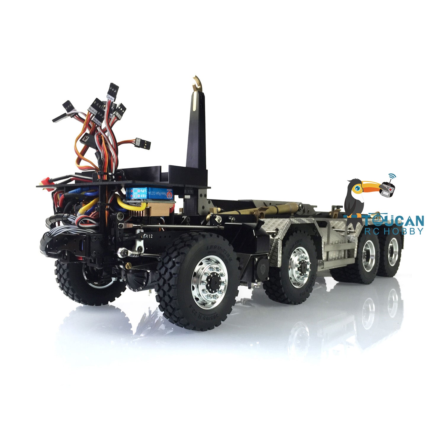 1/14 Scale LESU Hydraulic RC Dump Truck - 8x8 Metal Construction, Ready-to-Run (RTR) Remote Control Construction Vehicle for Kids & Adults - Perfect for Construction Site Play, Off-Road Adventures & RC Hobby Enthusiasts