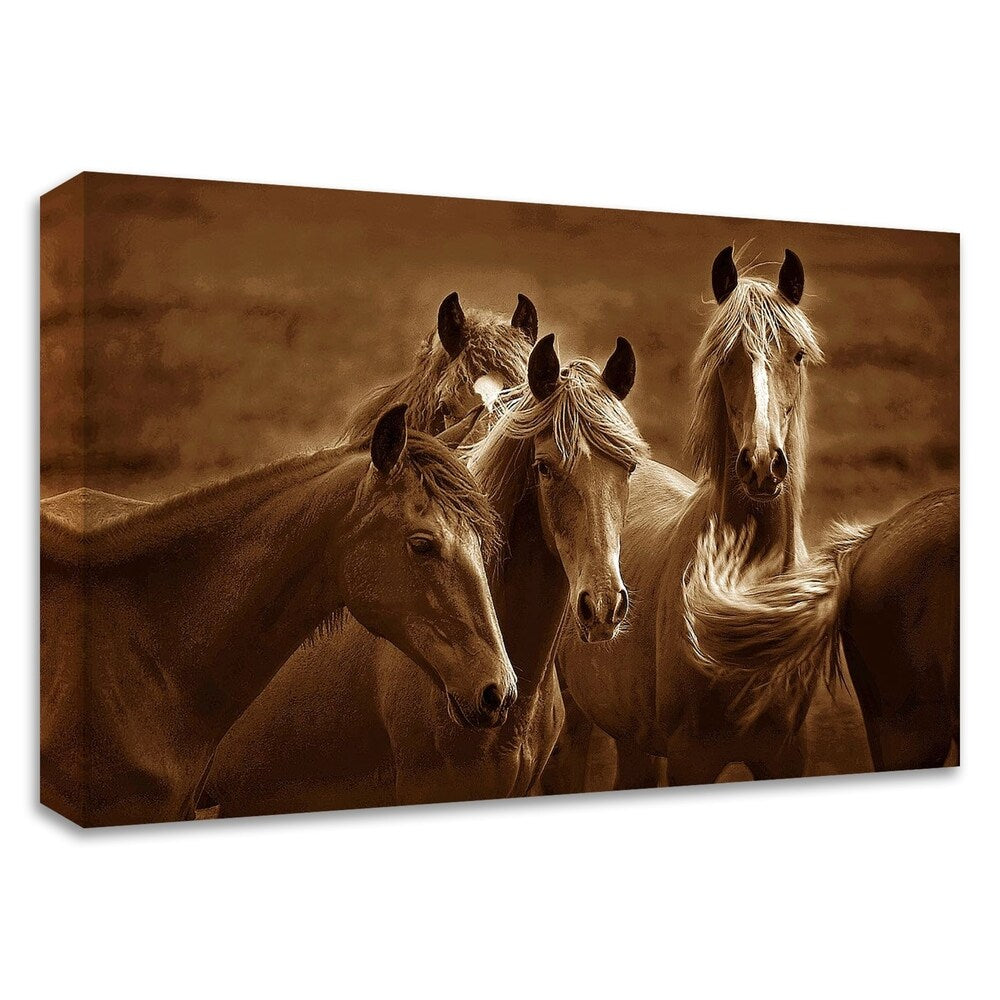 Bad Girls by Tony Stromberg - Premium Canvas Wall Art Print - Framed & Ready to Hang - Perfect for Living Room, Bedroom, or Office Decor