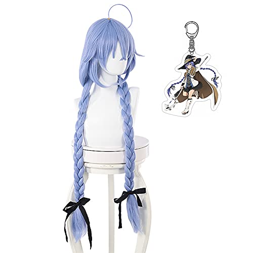 ZSTO Roxy Migurdia Anime Cosplay Wig - Long Synthetic Hair with Keychain | Perfect for Halloween, Cosplay, and Anime Conventions