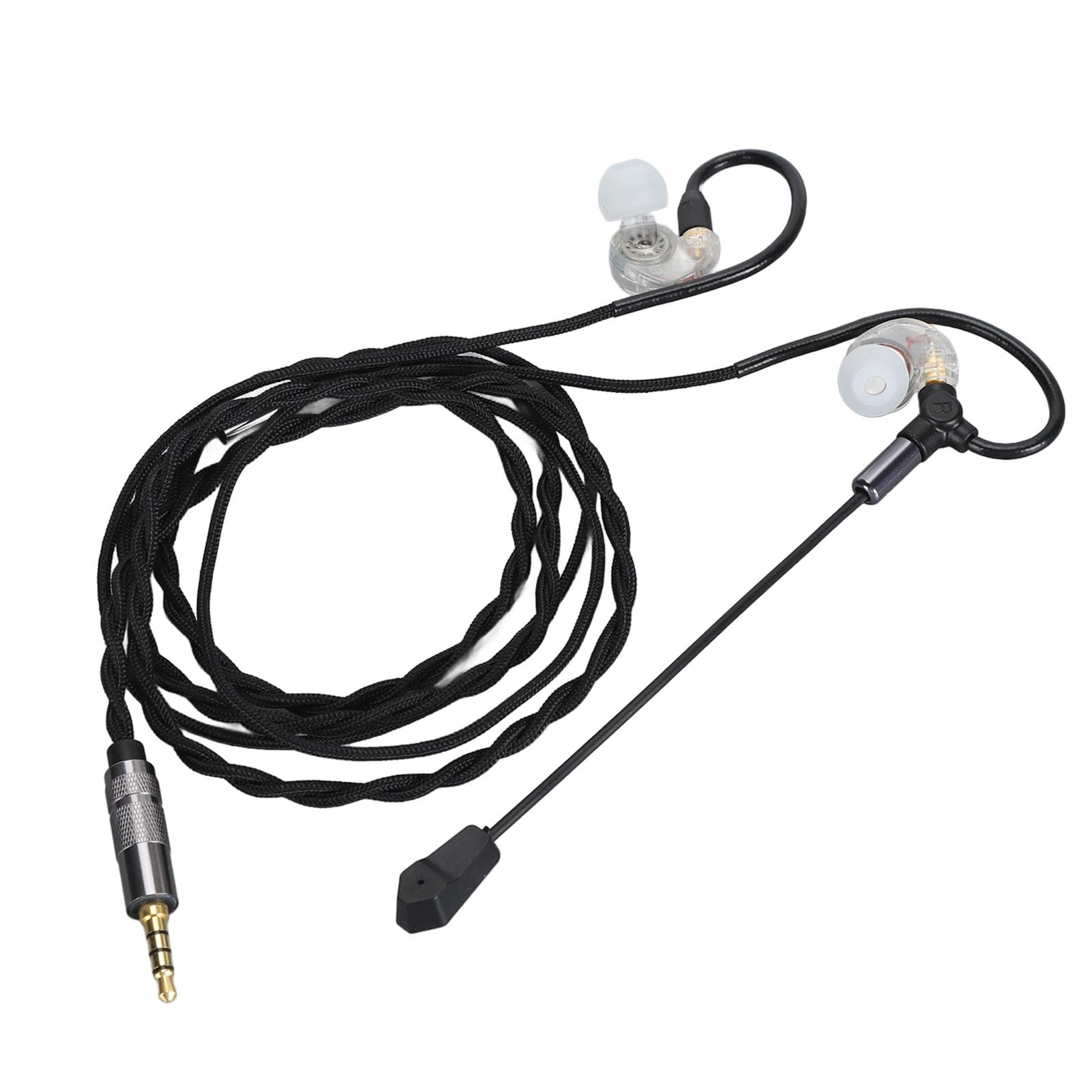 Ciciglow Detachable Gaming Headset with Noise Cancellation - 3.5mm Wired Lightweight Headphones with 10mm Speaker for PC, Laptop, Mobile Gaming - Perfect for Esports, Streaming & Online Classes (White)