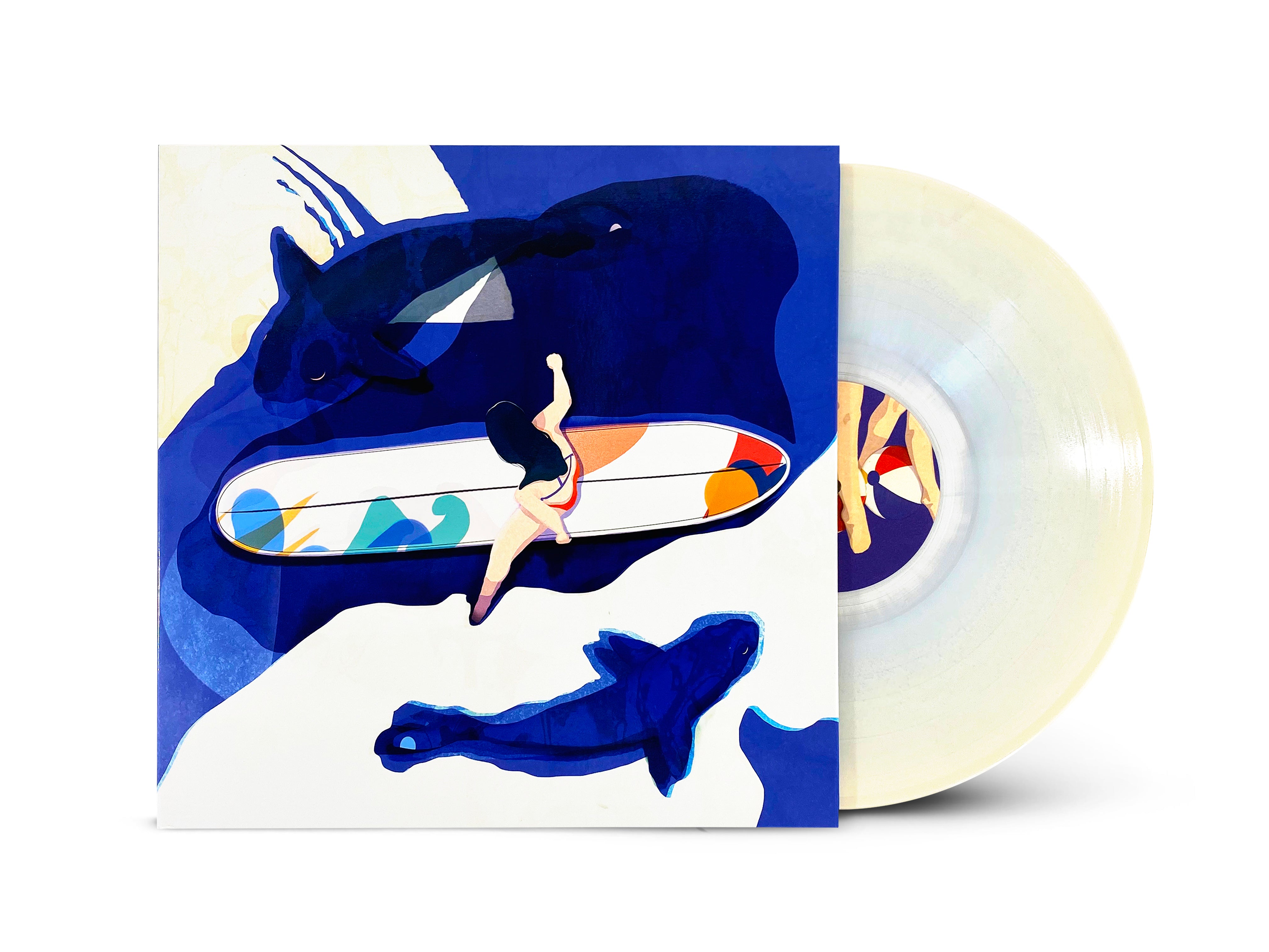 Standard // White sand vinyl with crystal center