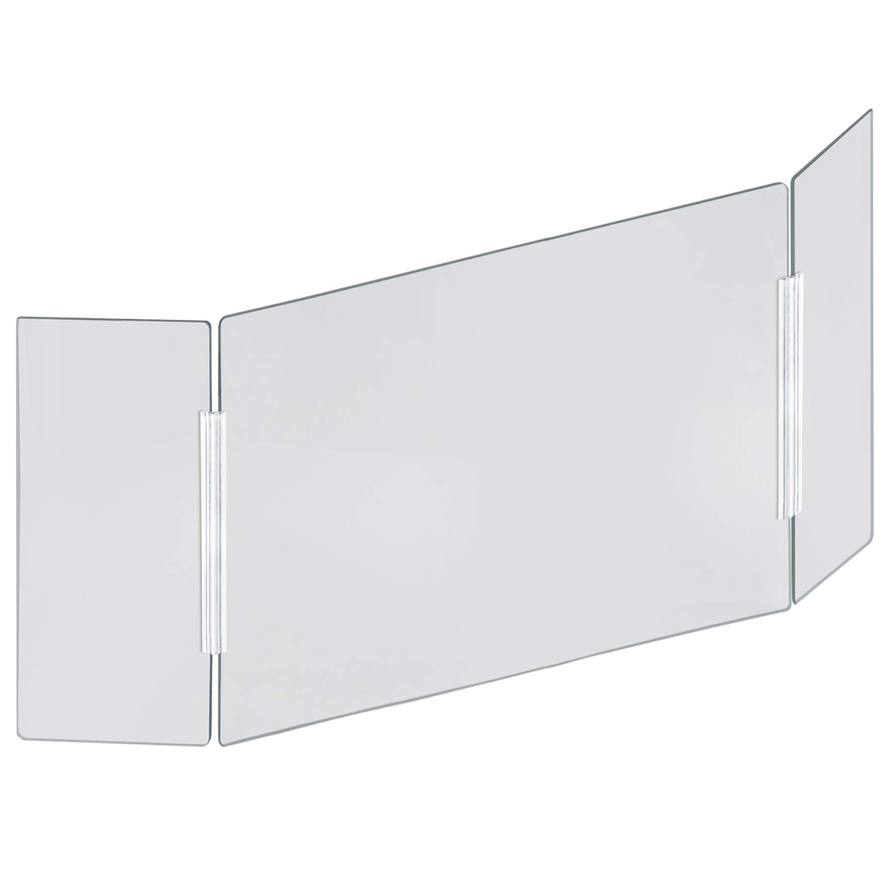 Azar Displays Tri-Fold Plexiglass Sneeze Guard - 62