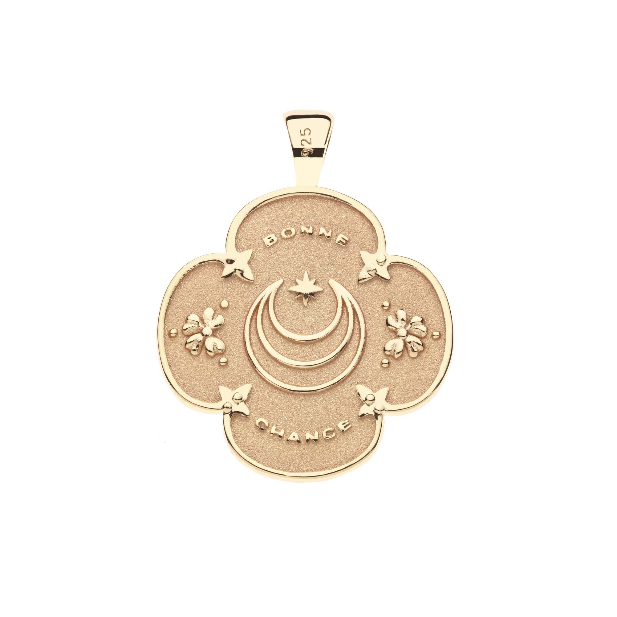 Jane Win LUCKY Rabbit Quatrefoil Pendant Necklace - Sterling Silver Charm Jewelry for Women, Gift for Her - Perfect for Valentine's Day, Birthday & Everyday Wear