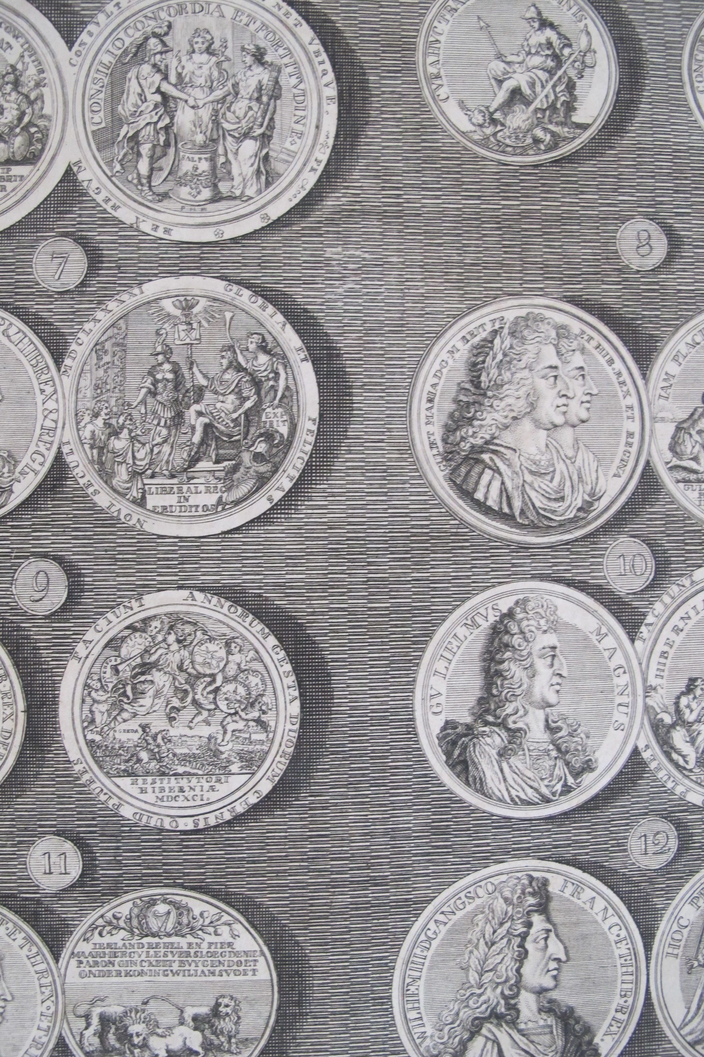 1745 British Regal Medals Set of Queen Mary & King William III - 2 Piece Matted Collection | Perfect for Coin Collectors, History Enthusiasts & Royal Memorabilia Displays