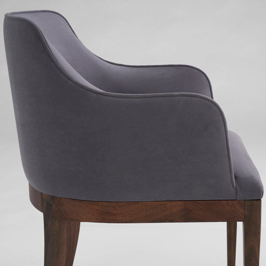 Cyan Design 11759 Dublin Chair - Dark Brown & Medium Grey Upholstered Accent Chair for Living Room, Bedroom, or Office Decor