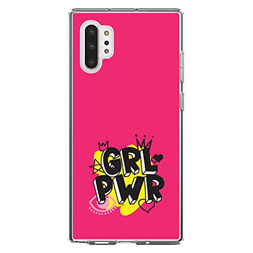 Girl Power - GRL PWR - Pink Yellow Black On Clear Case