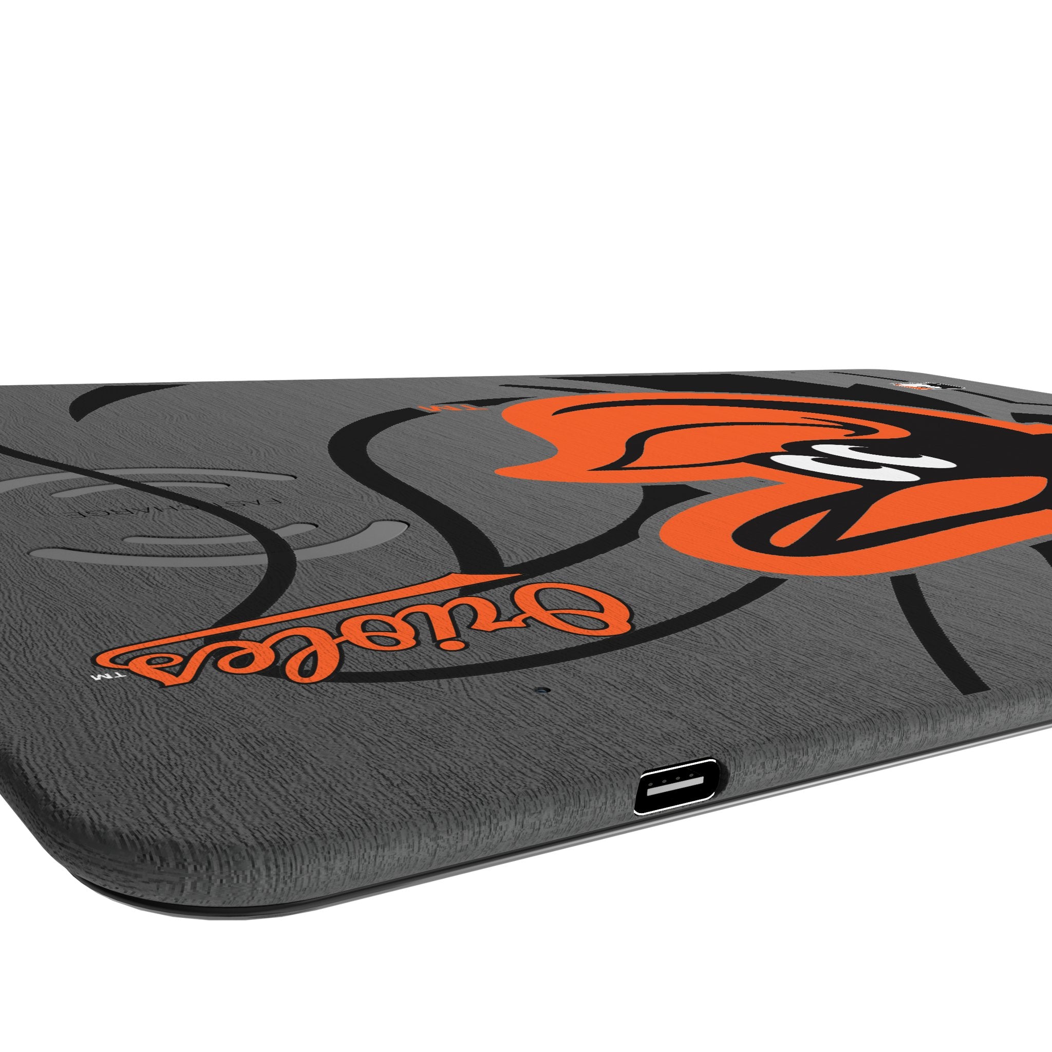 Baltimore Orioles Monocolor 15W Wireless Charger & Mouse Pad - Fast Charging for Phones, Perfect for Office & Gaming Setups