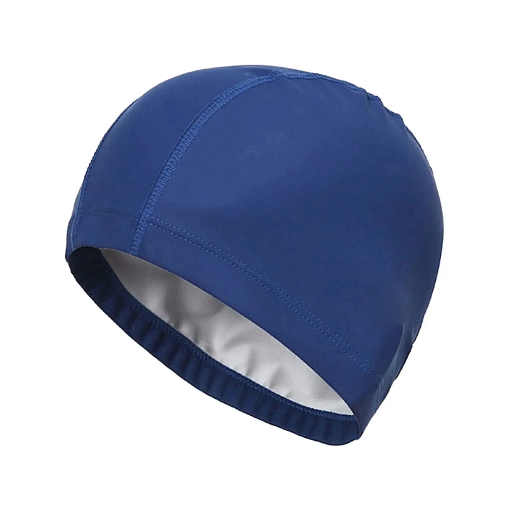 Premium Unisex PU Fabric Swimming Cap - One Size Fits All for Pool, Beach & Competitive Swimming