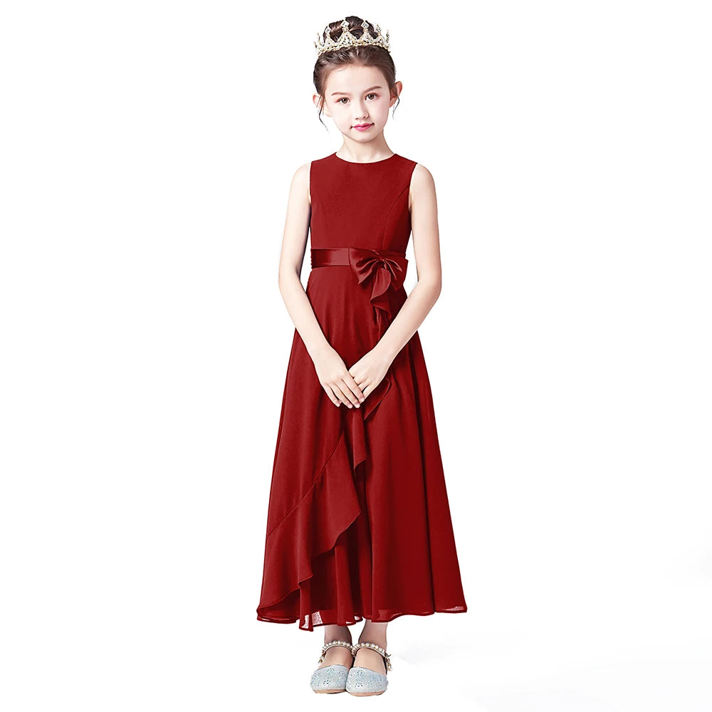 Junior Bridesmaid Dresses for Teens - Ankle-Length Flower Girl Gowns for Wedding Party | Perfect for Kids' Formal Occasions, Church Events & Special Celebrations