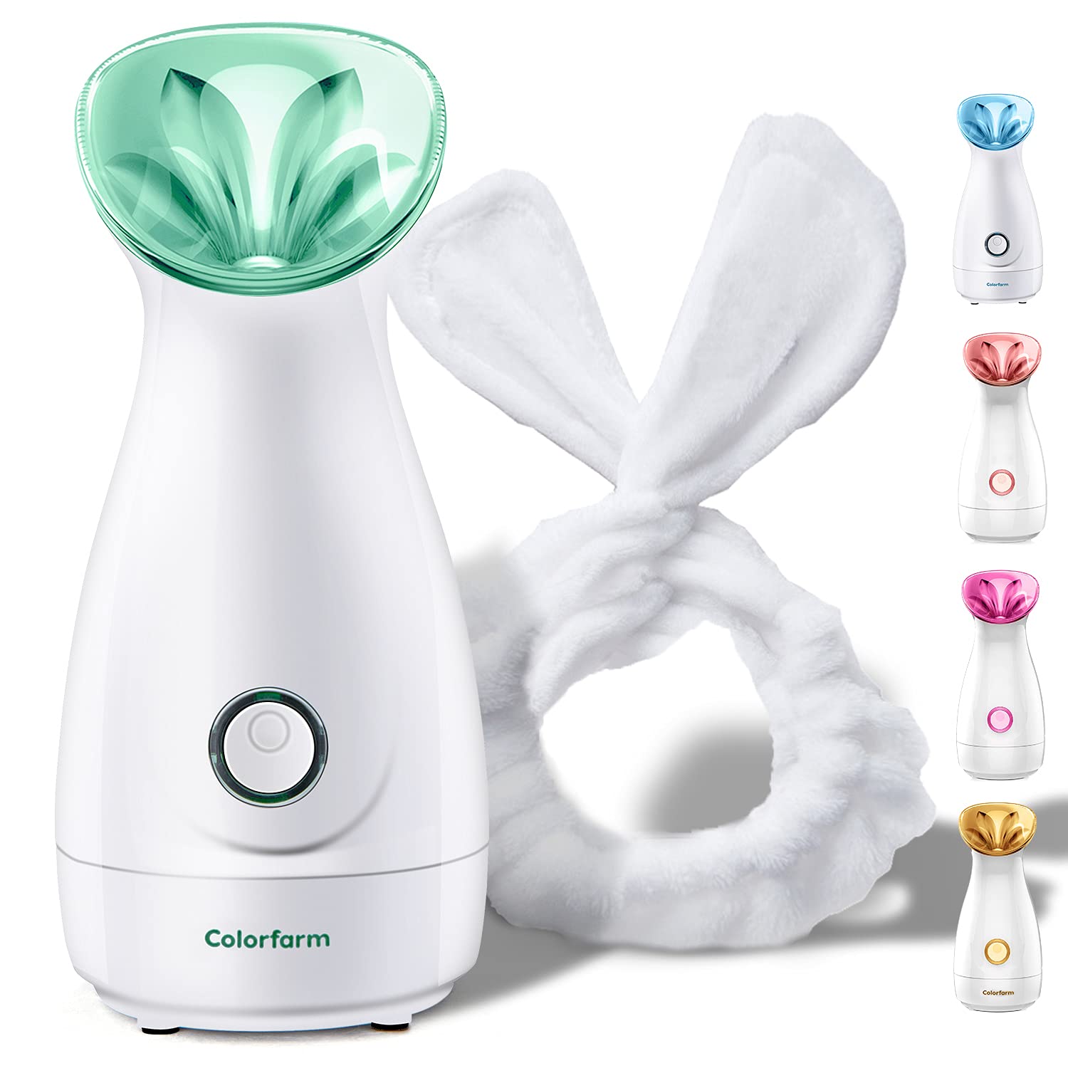 Colorfarm Nano Ionic Facial Steamer - Hot Mist Face Humidifier for Deep Moisturizing & Pore Cleansing | Home Spa & Salon Quality Steamer for Women & Men | Perfect for Daily Skincare, Relaxation & Professional Treatments
