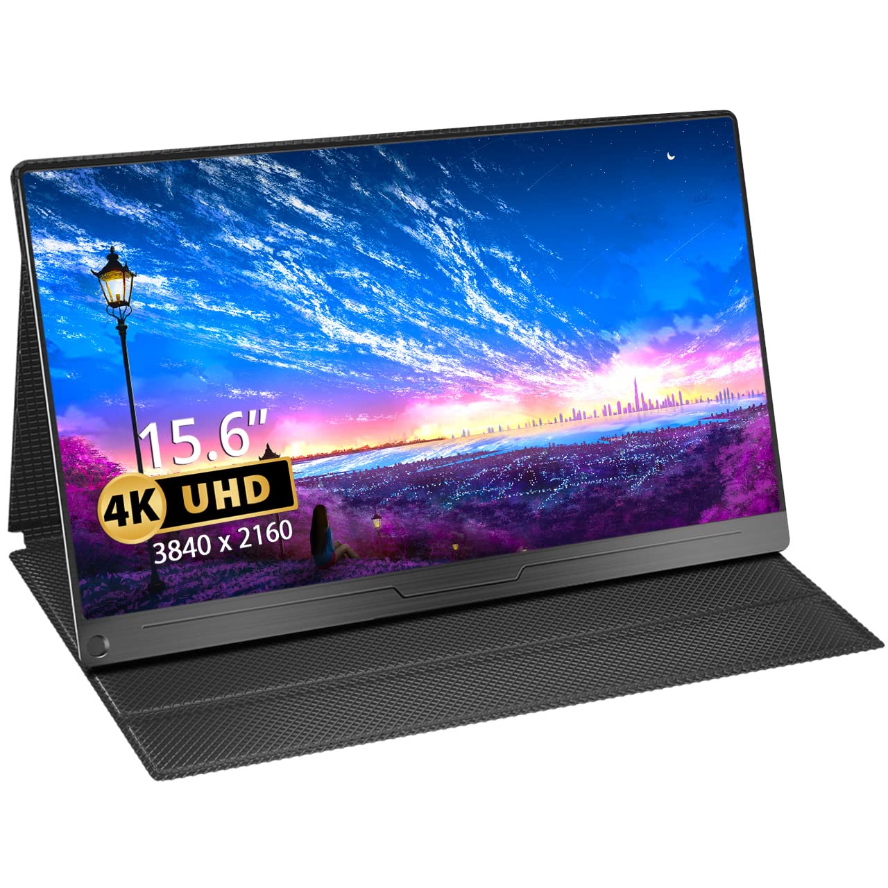 EVICIV 15.6 Inch 4K Portable Monitor - 3840x2160 UHD IPS Screen, 100% sRGB, USB-C & HDMI, VESA Mount - Gaming & Work Monitor for Laptop, PC, PS5, Phone - Perfect for Remote Work, Travel & Multi-Tasking