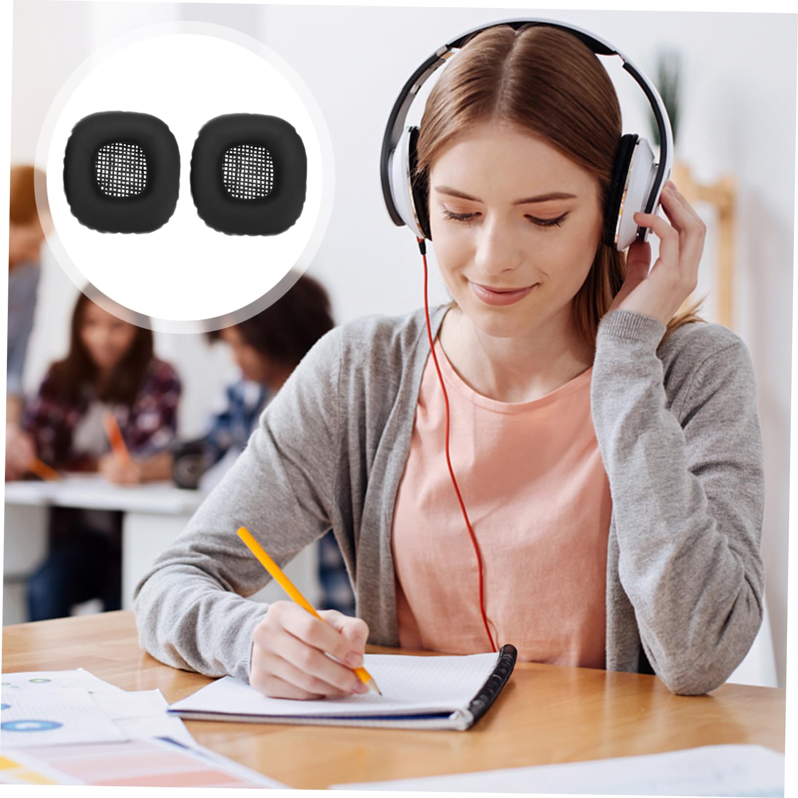 Veemoon 2 Pack Earphone Case Sponge Covers - Noise Reduction Ear Tips for AirPods Pro 2nd Gen | Comfortable Fit & Sound Isolation for Workouts, Commuting & Travel