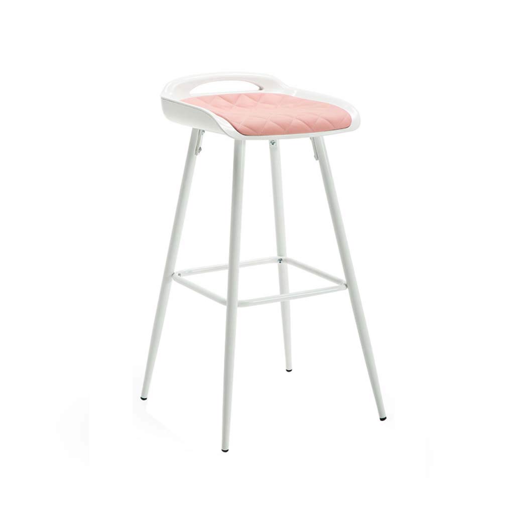 AFEO Bar Stools - Adjustable Height Pink Bar Stool for Kitchen Counter, Dining Table, Cafe & Salon | Modern Swivel Bar Chair with Backrest for Home, Office & Commercial Use