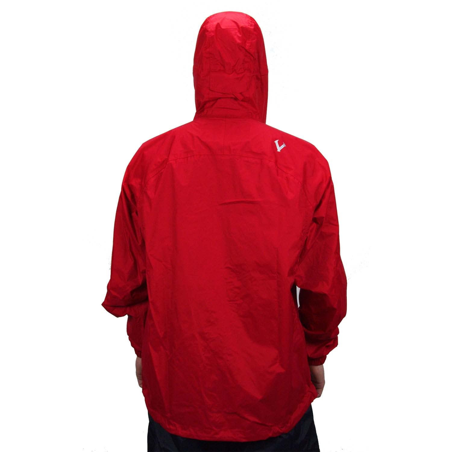 Ocean Watch Jacket - Waterproof Windbreaker for Men & Women, Red XL, Lightweight Outdoor Sports Jacket for Running, Hiking, Fishing & Travel