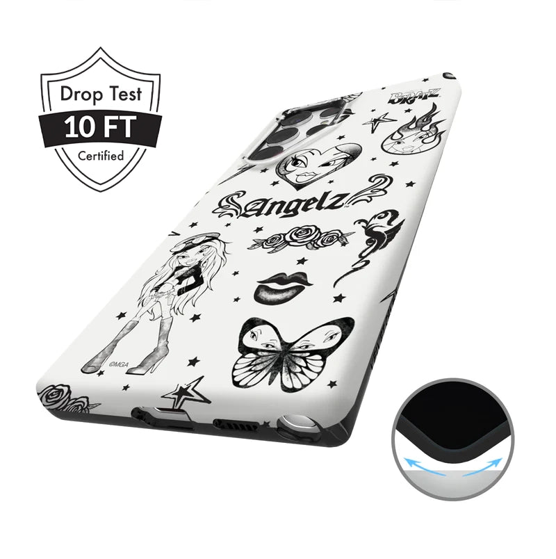 Bratz Inked Fashion Samsung Phone Case - Trendy Protective Cover for Samsung Galaxy - Perfect for Teens, Girls, and Bratz Fans - School, Work, and Everyday Use