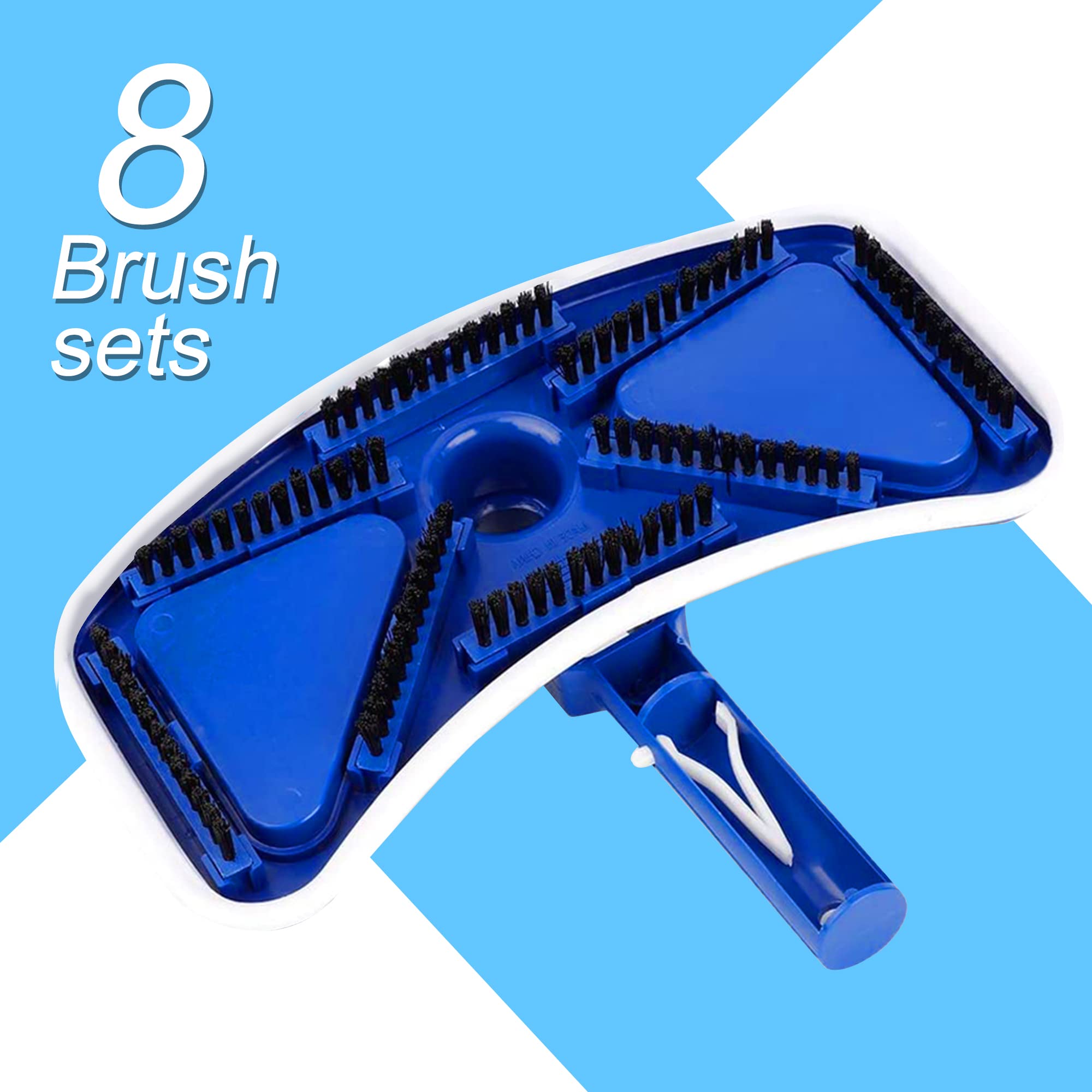 SUNYPLAY Weighted Butterfly Pool Vacuum Head with Nylon Brushes - 11